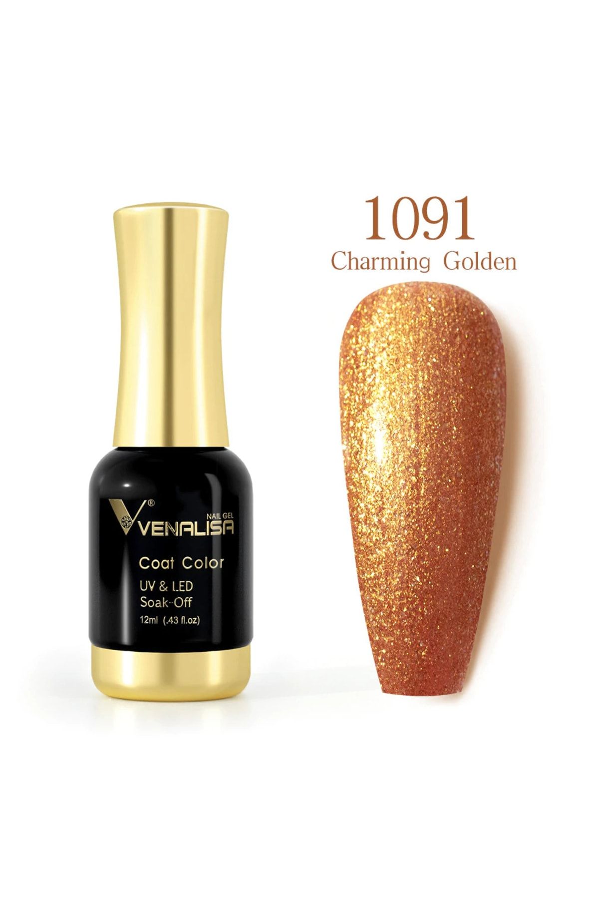 Venalisa 12 ml Kalıcı Oje Charming Golden Uv Led Oje 1091