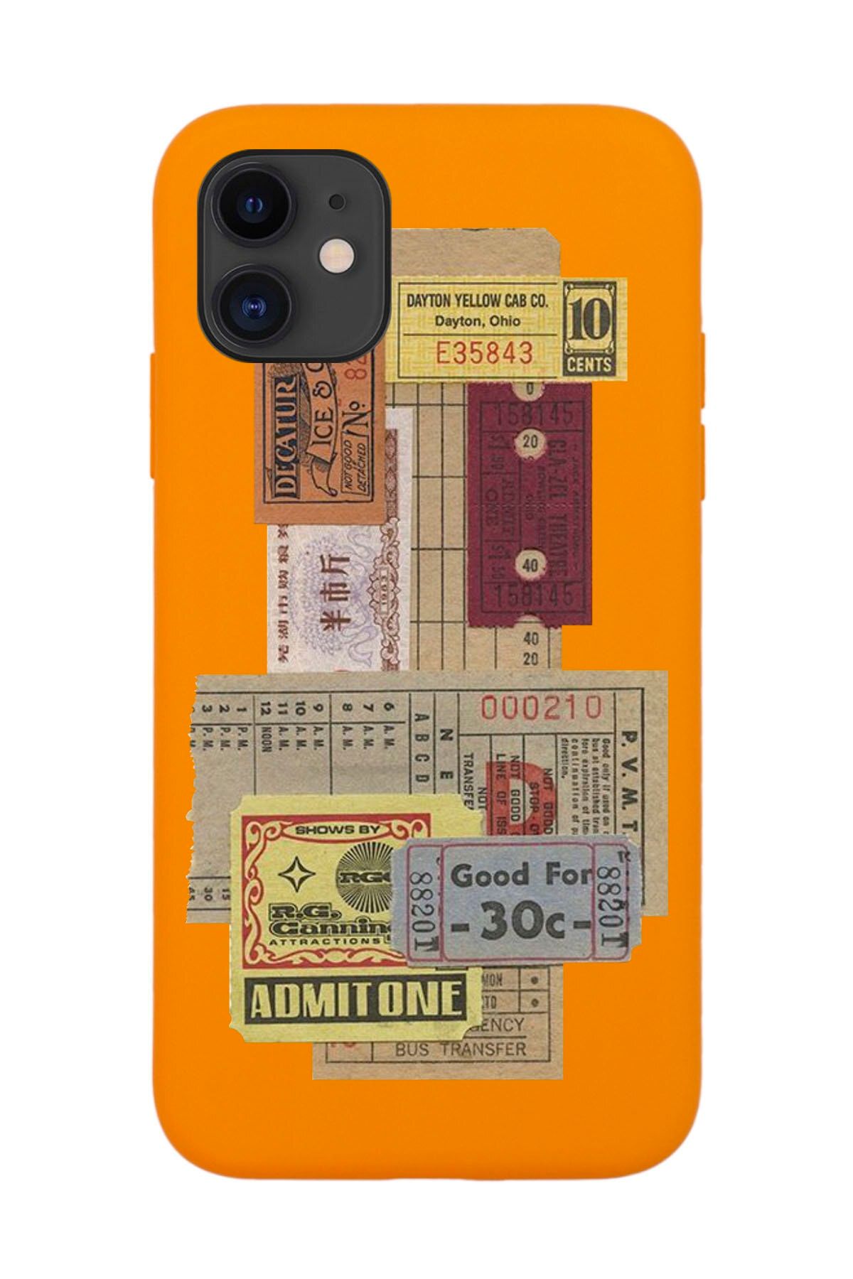 shoptocase Iphone 11 Uyumlu Bilet Pul Tasarımlı Lansman Telefon Kılıfı