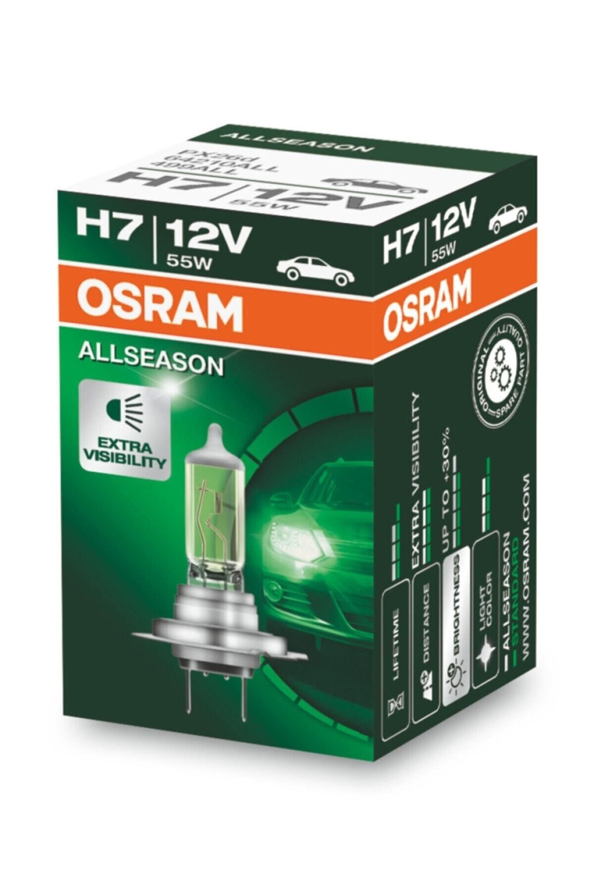 Osram Allseason H7 Ampul 2 Adet Takım (kolormatik)