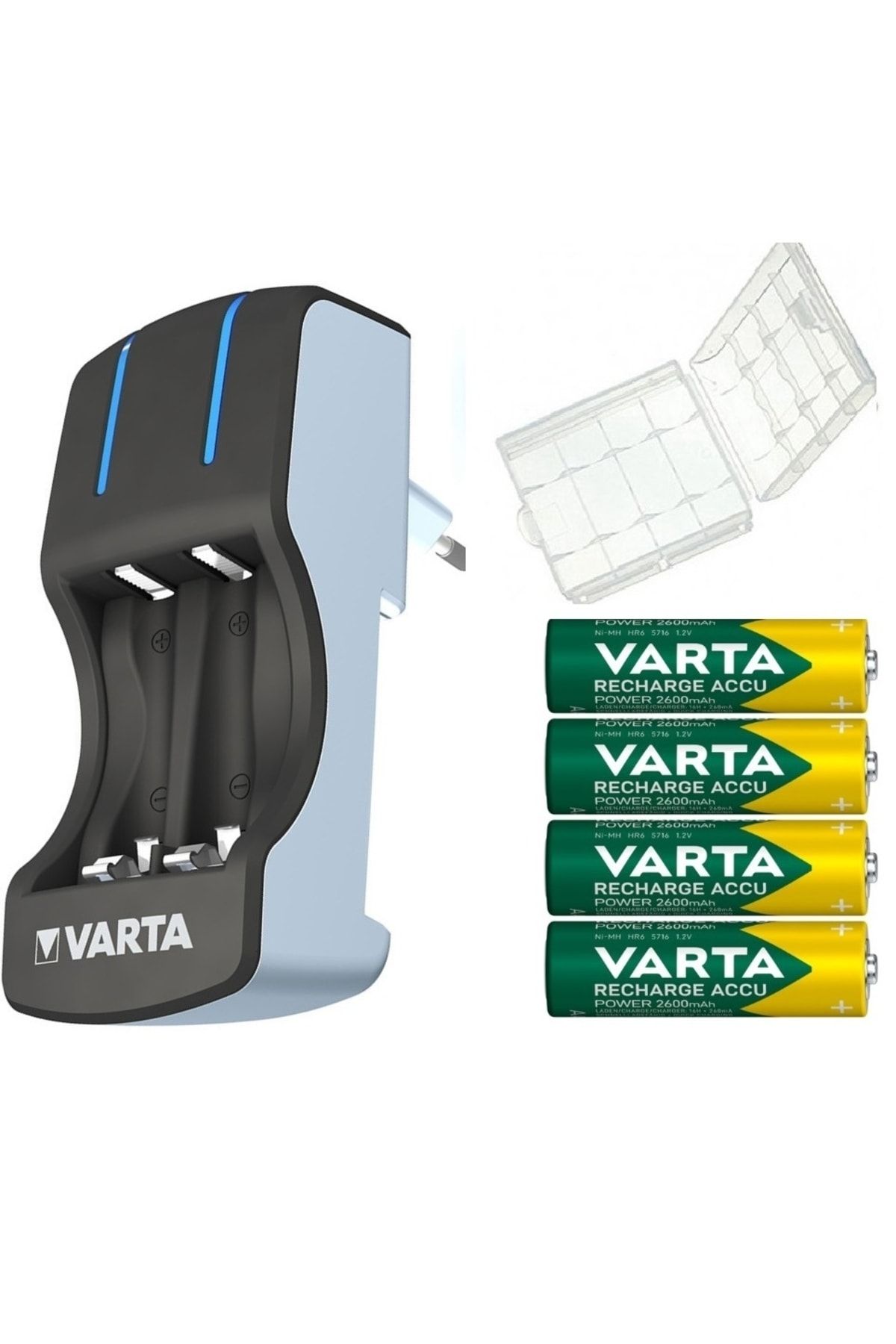 Varta Pocket Charger Şarj Cihazı+4 Adet 2600 Aa Şarjlı Kalem Pil