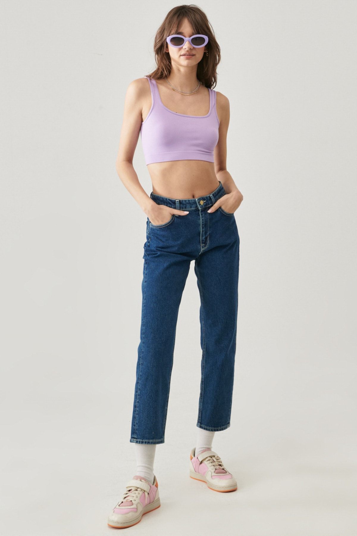 Lee Carol Regular Straight Fit Yüksek Bel Esnek Jean Kot Pantolon