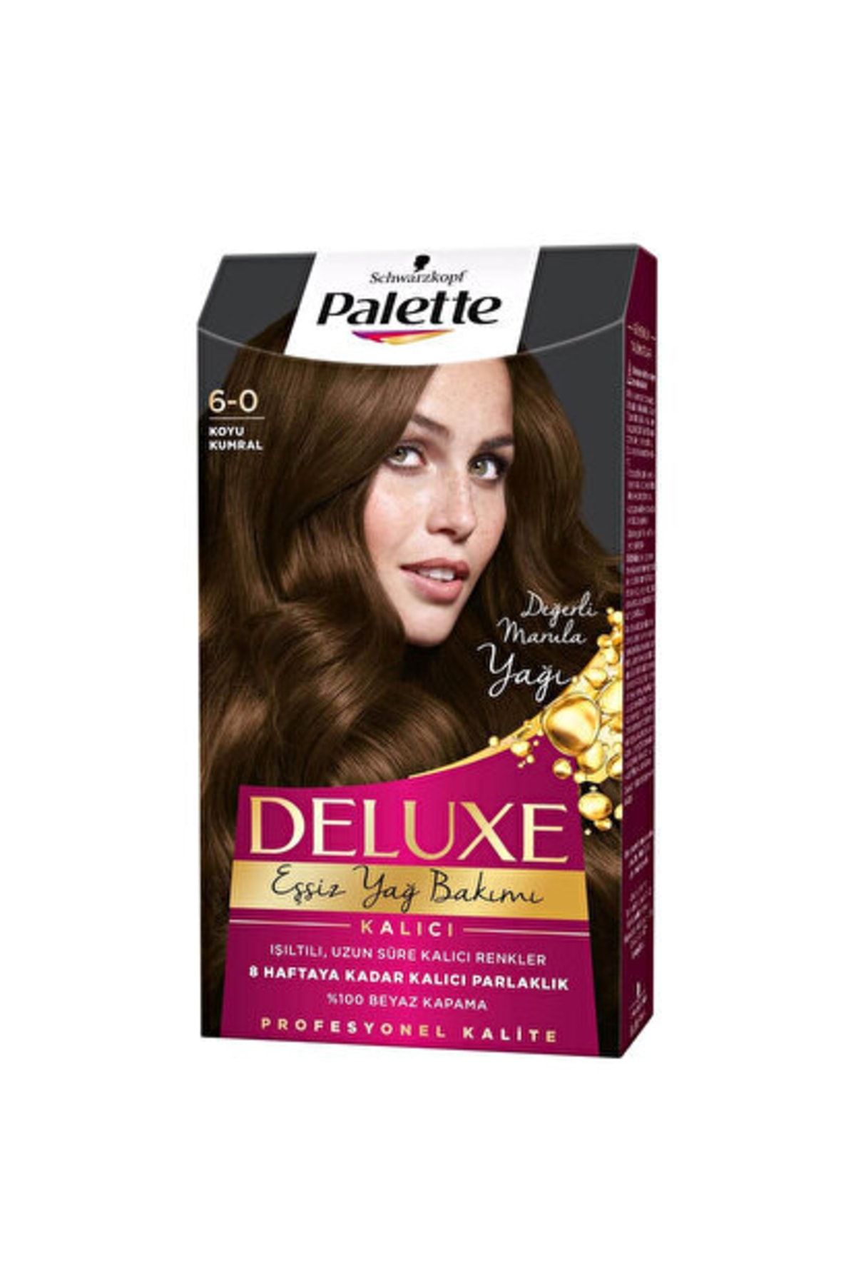 Palette Deluxe Saç Boyası 6.0 Koyu Kumral X 3 Adet