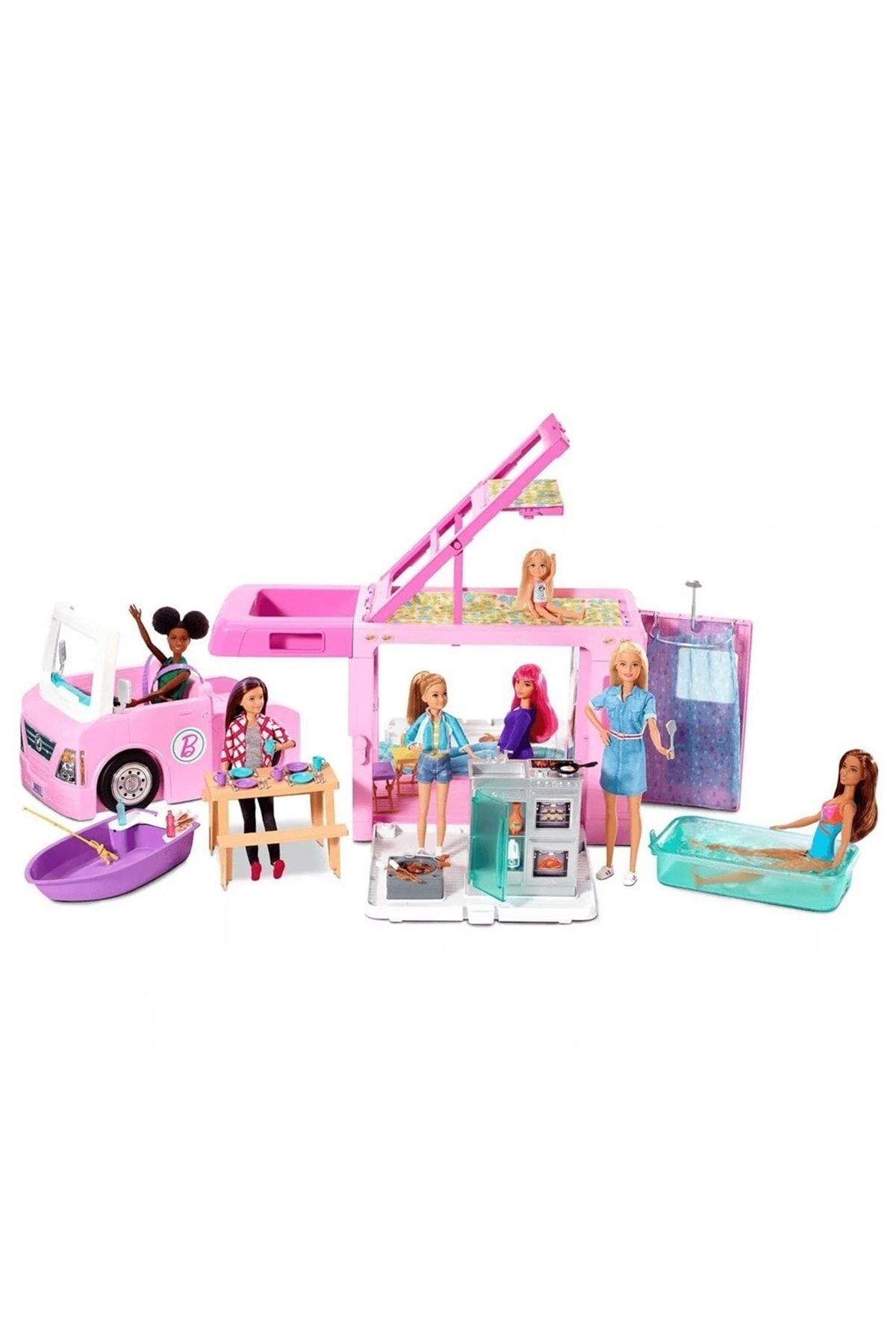 Barbie 'nin Üçü Bir Arada Rüya Karavanı Ghl93