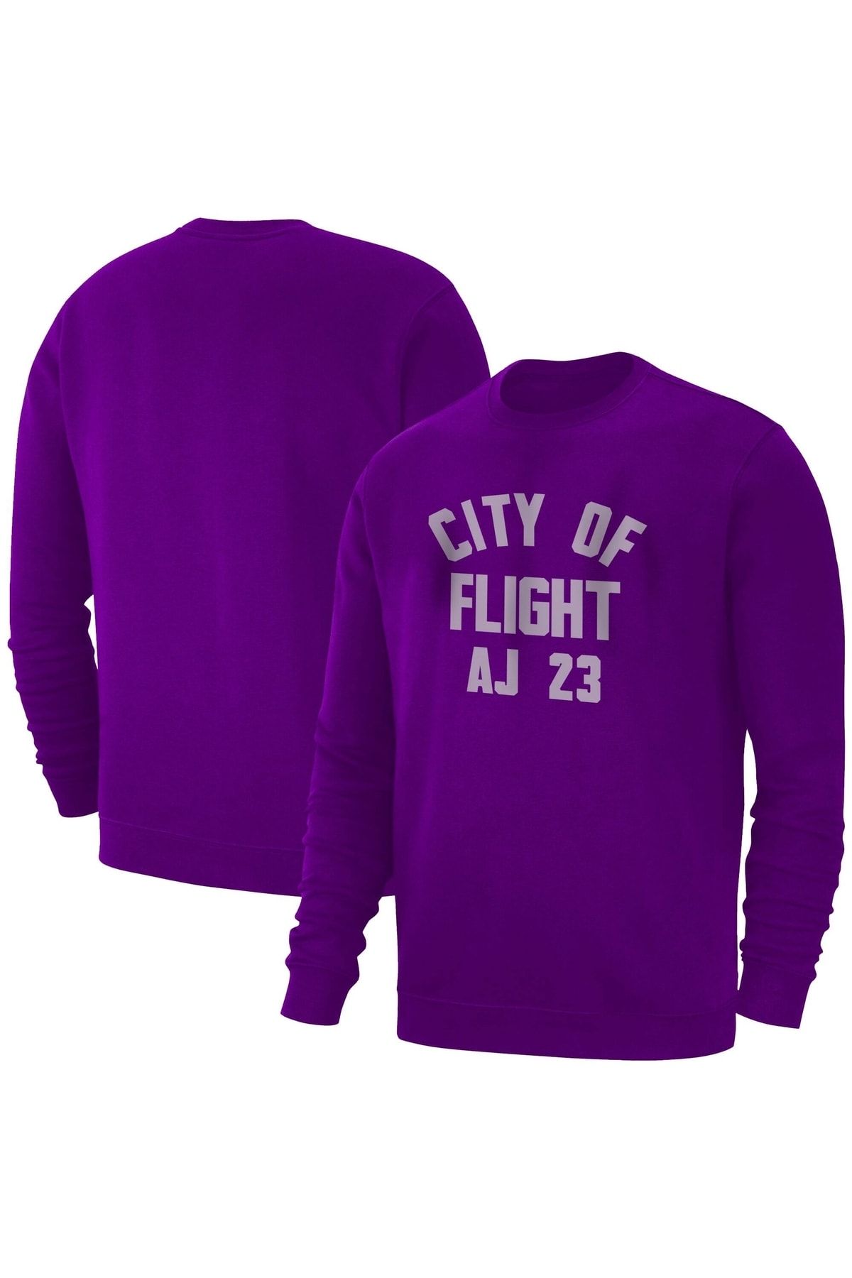 Usateamfans Erkek Mor City Of Flight Basic Sweatshirt