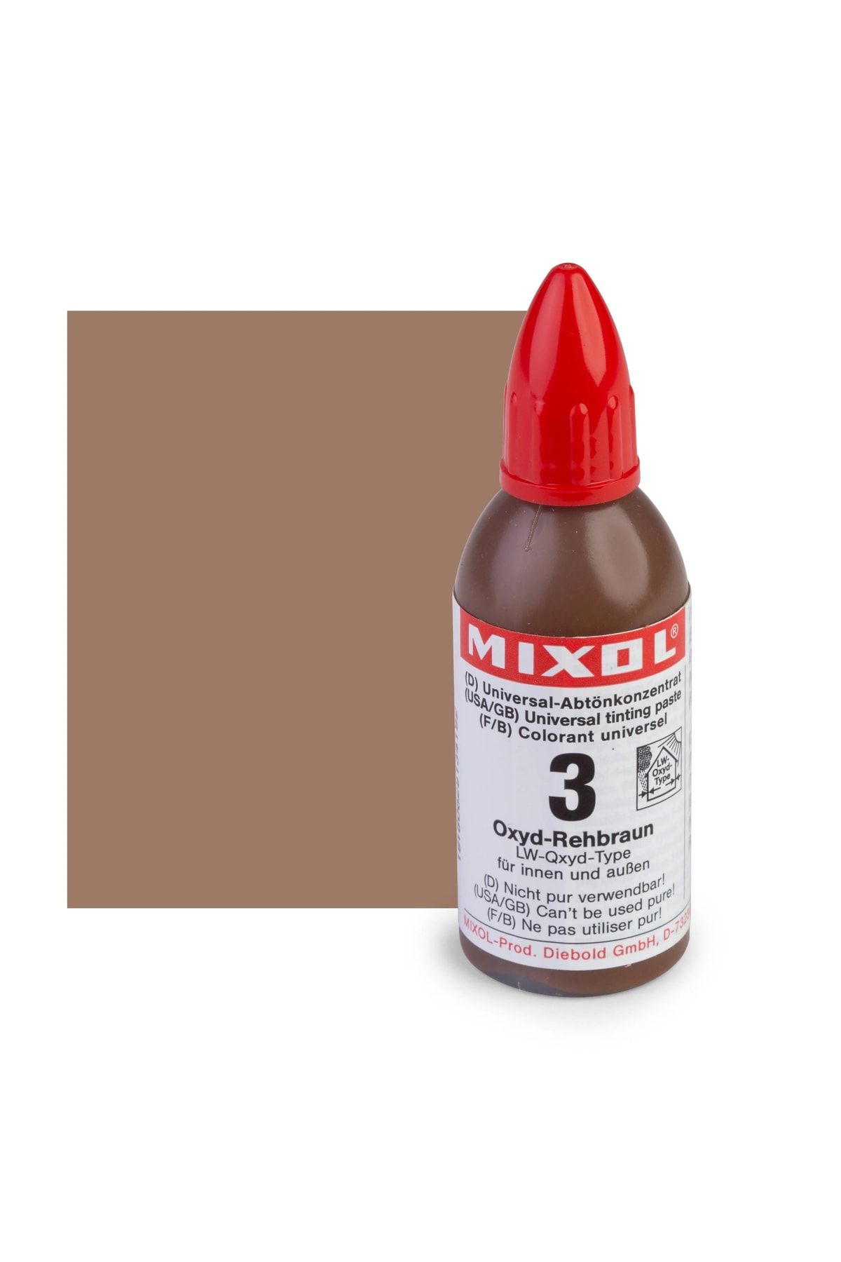 Henkel Mixol Renk Tüpü Kahverengi No:3 20 ml