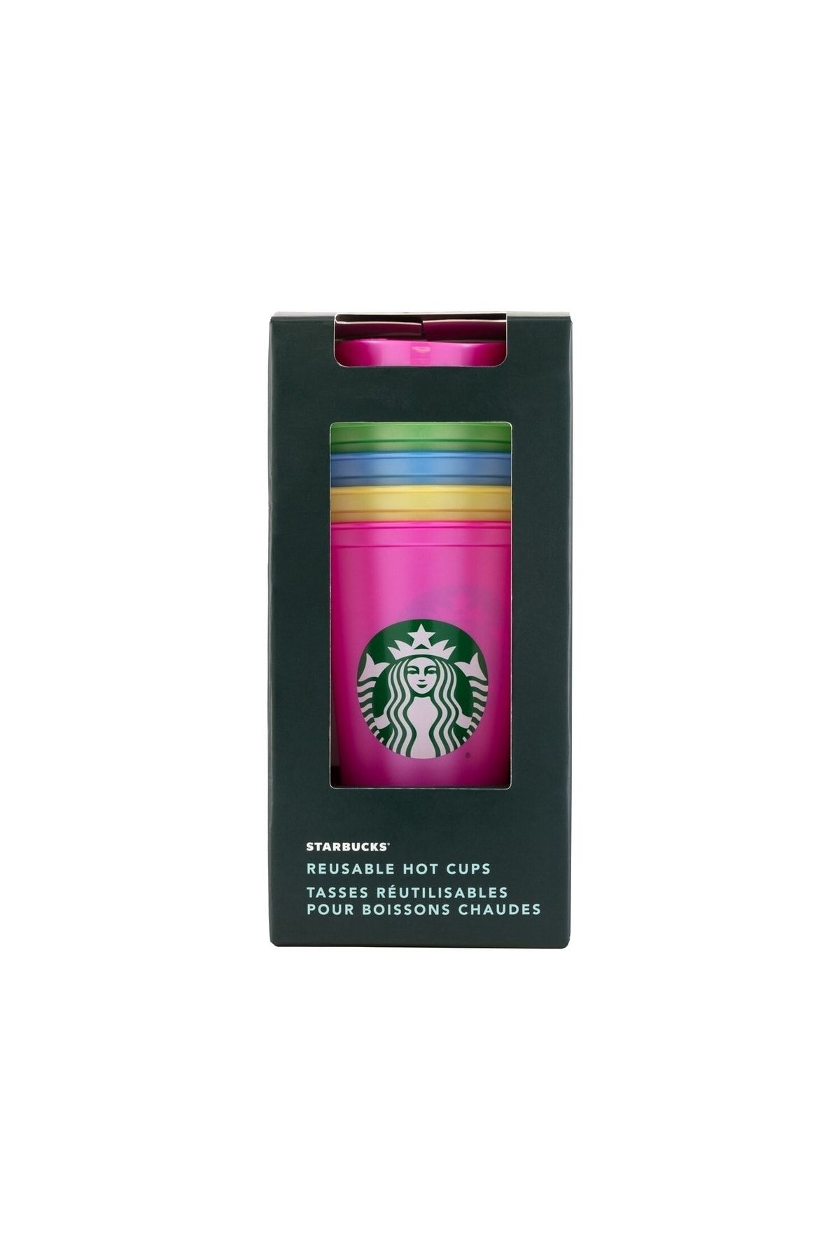Starbucks ® Parlak-renkli 4'lü Tekrar Kullanılabilir Bardak 473 ml