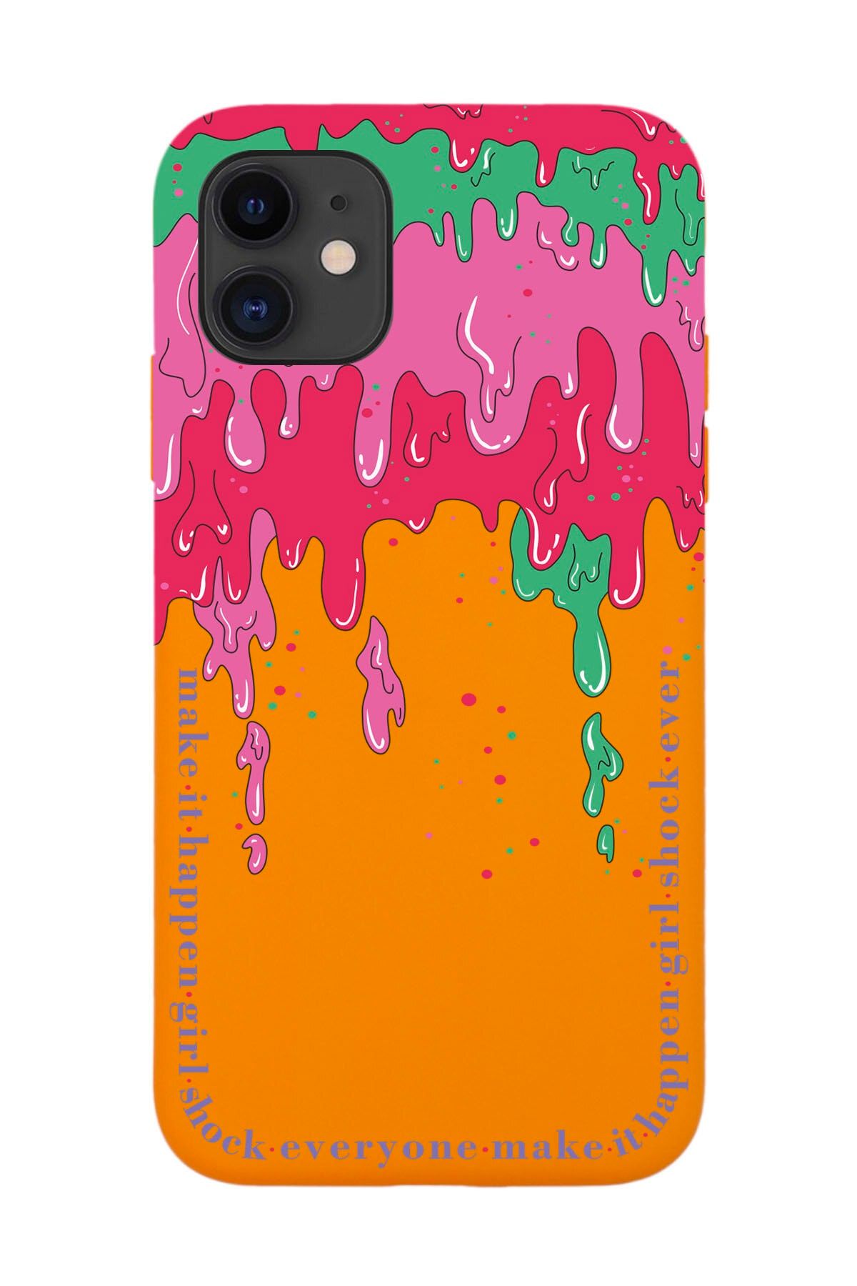 shoptocase Iphone 11 Uyumlu Color Cream Tasarımlı Lansman Telefon Kılıfı