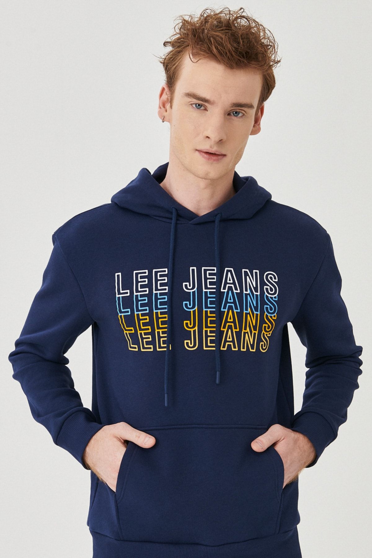 Lee Regular Fit Normal Kesim Kapüşonlu Sweatshirt