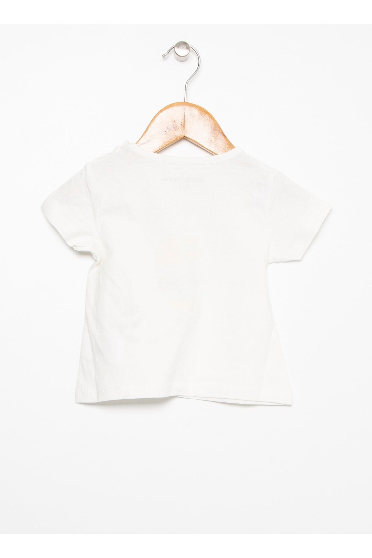 Mammaramma Ng-08 Ekru Baskılı Kız Bebekt-shirt