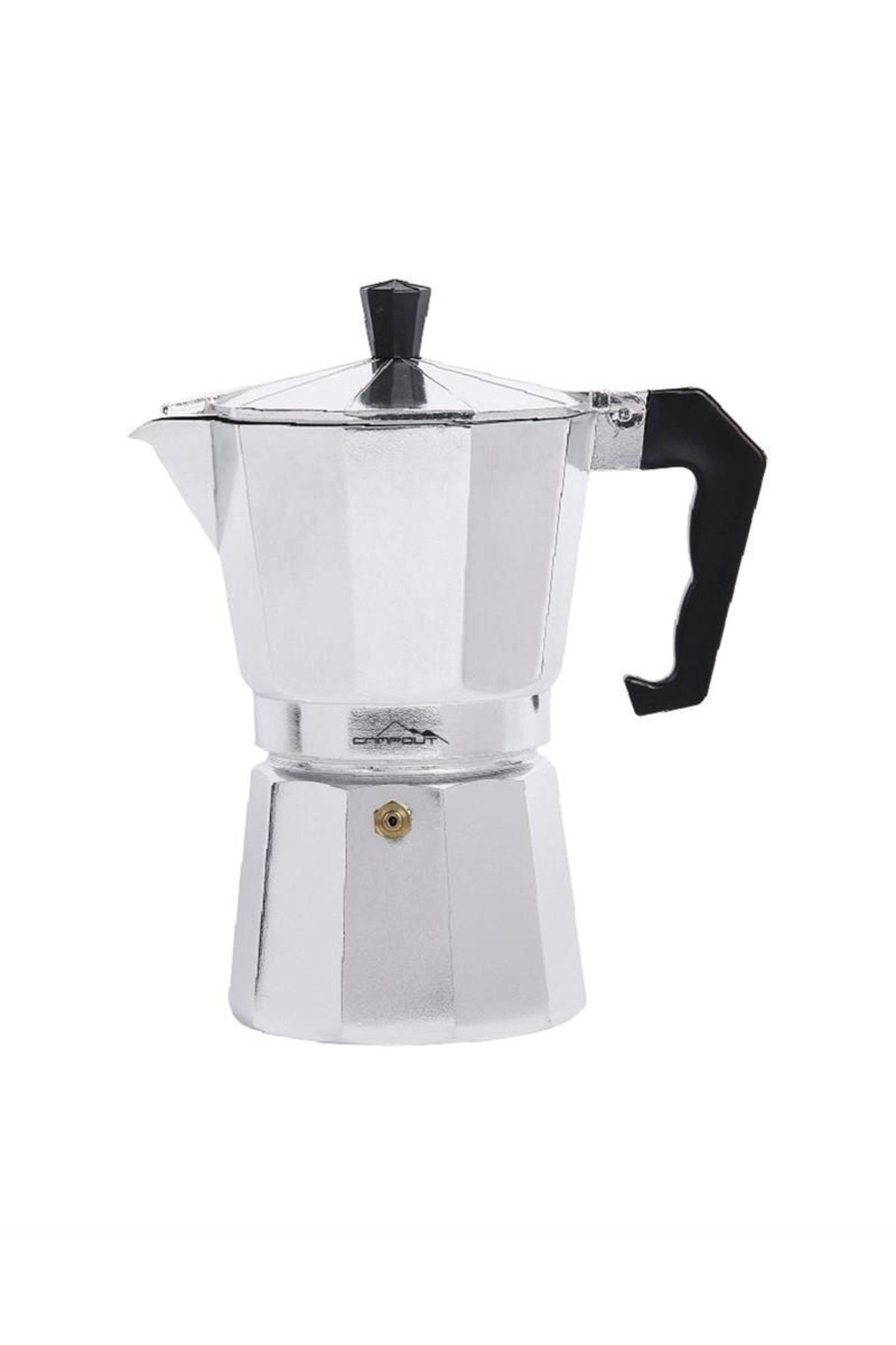 Nurgaz Gümüş Campout Espresso Mocha Pot 9 Bardak Kapasiteli-ng Emp-b