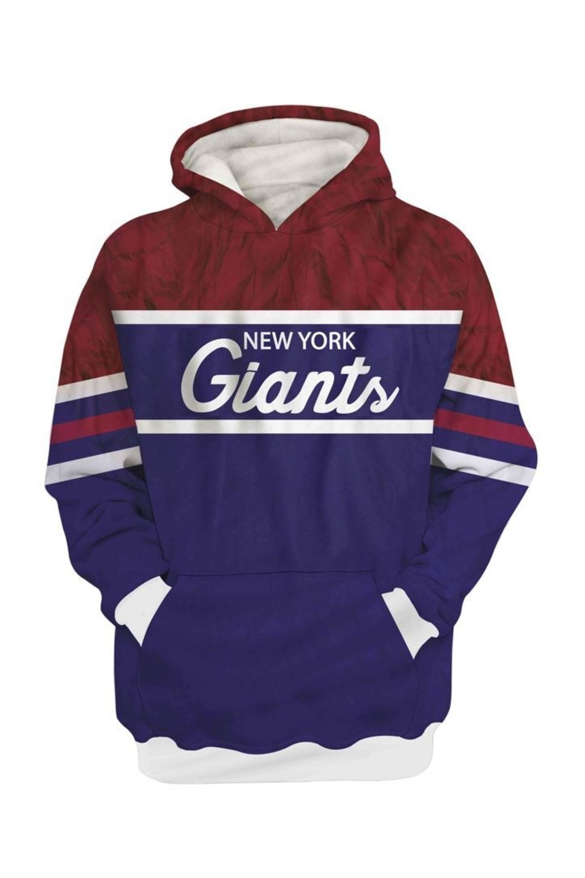 Usateamfans New York Giants 3d Oversize Hoodie