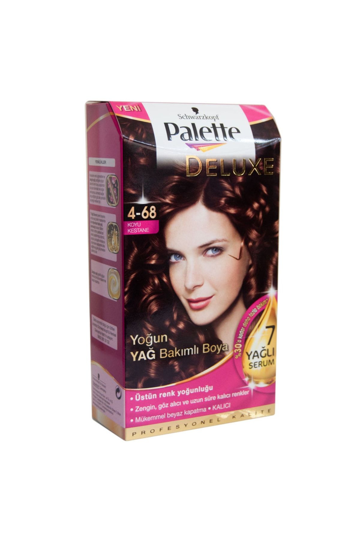 Palette Unisex Koyu Kestane Saç Boyası 4-68
