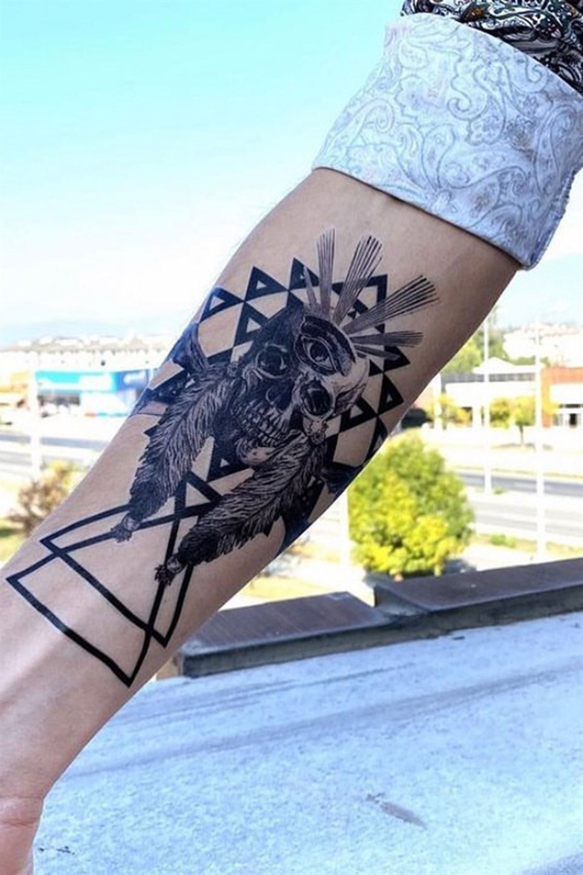 Takıştır Geçici Kurukafa Dövme Tattoo