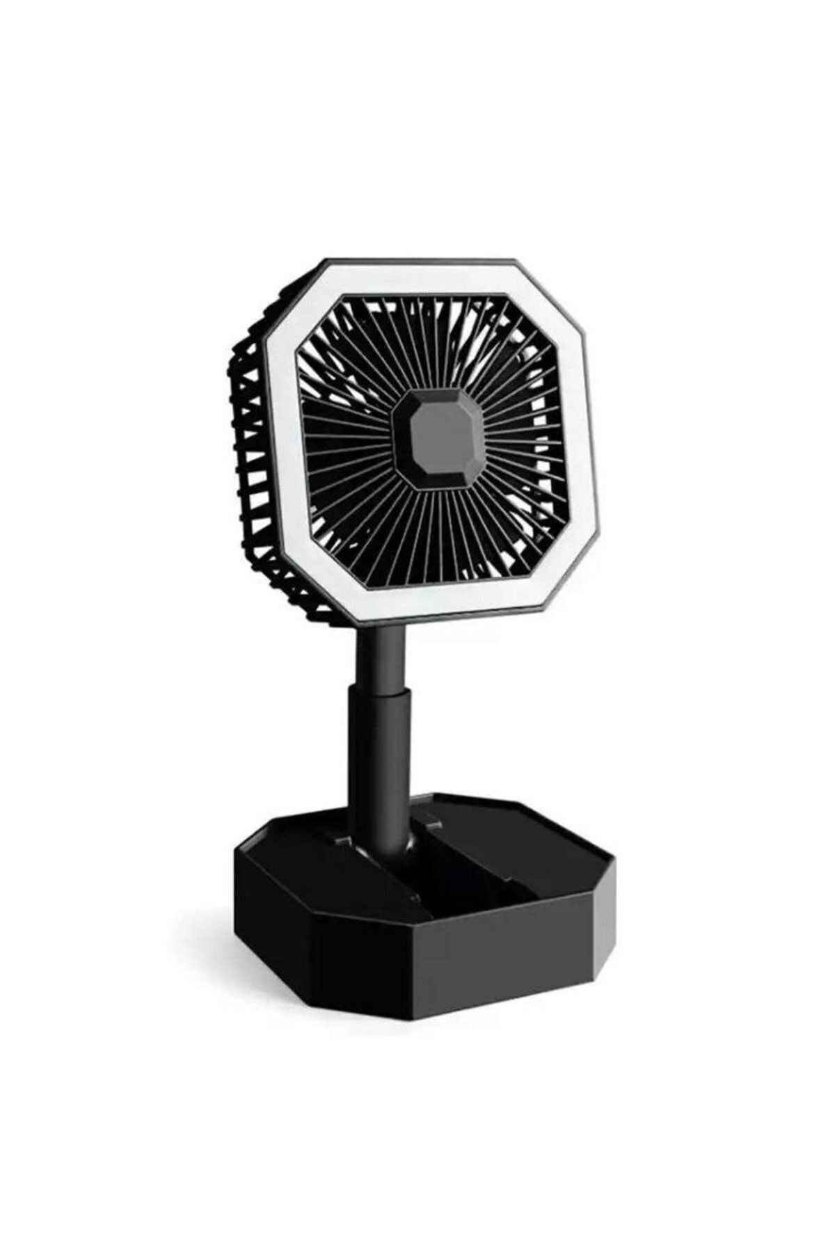 Genel Markalar Şarjlı Taşınabilir Işıklı Mini Katlanır Usbli Masa Üstü Ev-ofis Mini Fan
