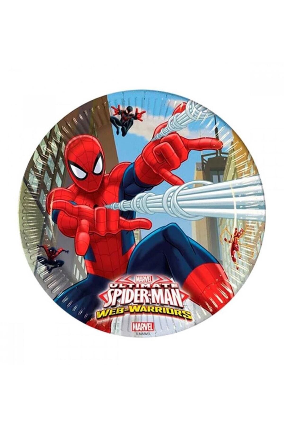 Parti Dolabı Spiderman Karton Tabak 8li