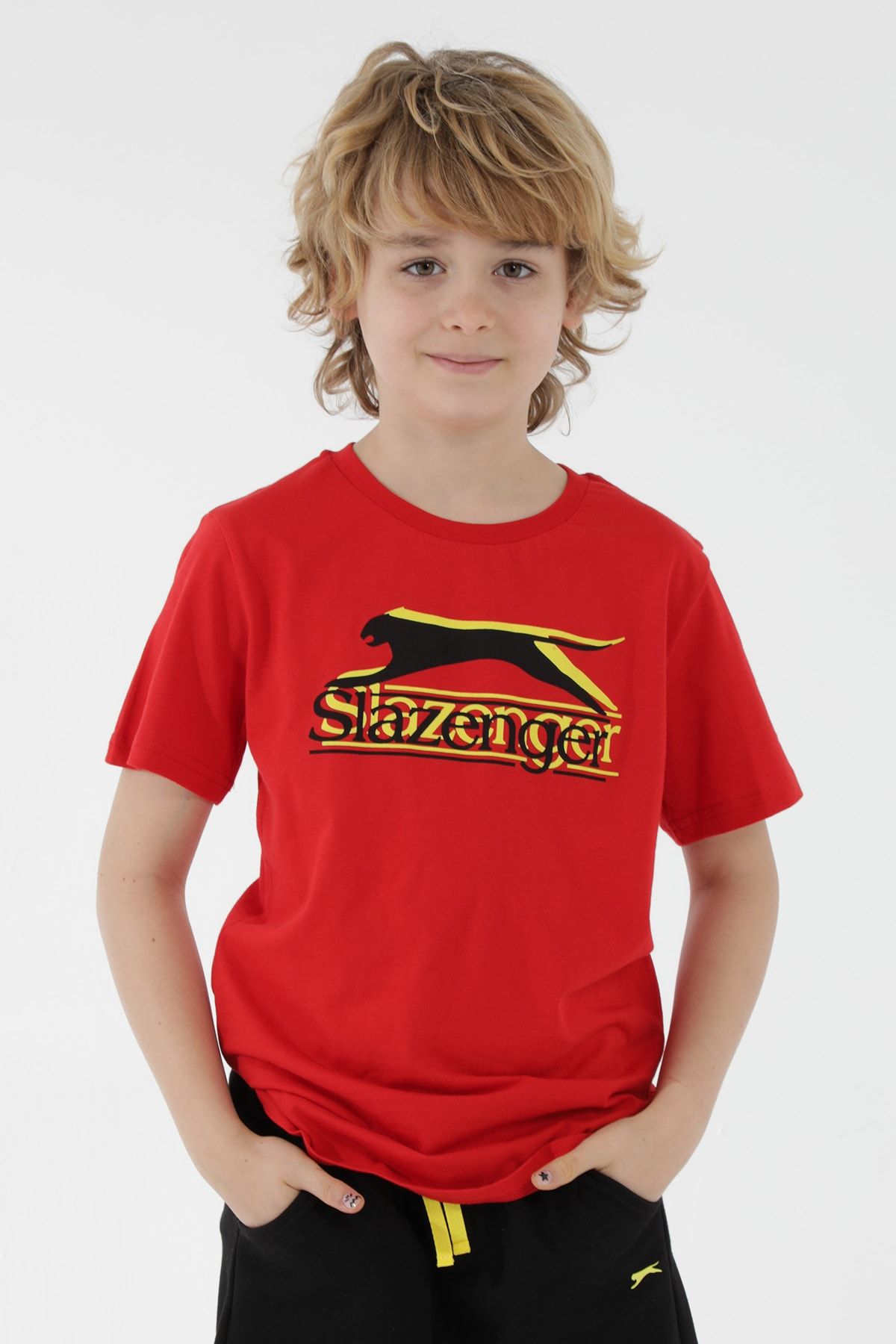 Slazenger Palle Erkek Çocuk T-shirt Kırmızı