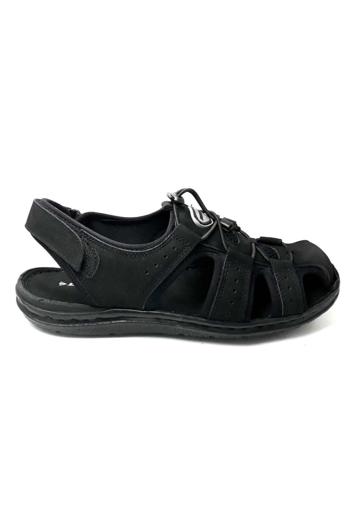 Dunlop Dnp-1702 Siyah Erkek Günlük Deri Sandalet