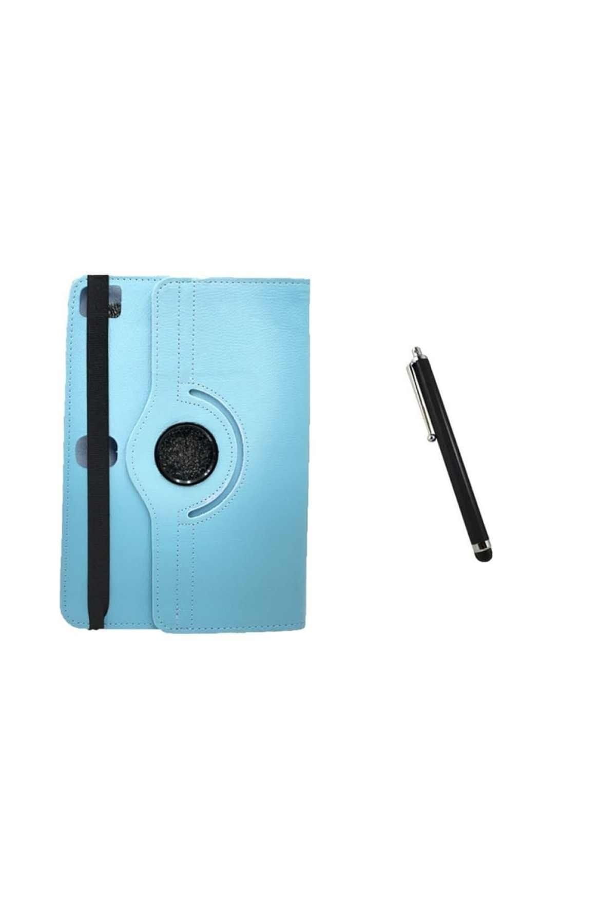 Alcatel A3 7 Kids Kılıf Dönebilen Standlı Kancalı Kamera Yeri Uyumlu Tablet Kılıfı+dokunmatik Kalem