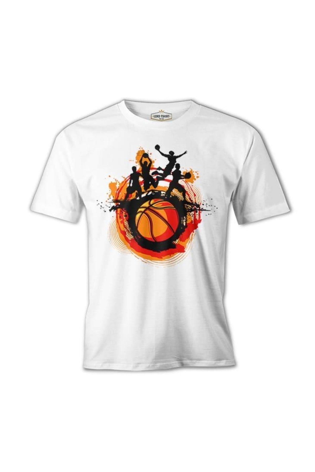 Lord T-Shirt Basketbol - Sokak Topu Beyaz Erkek Tshirt