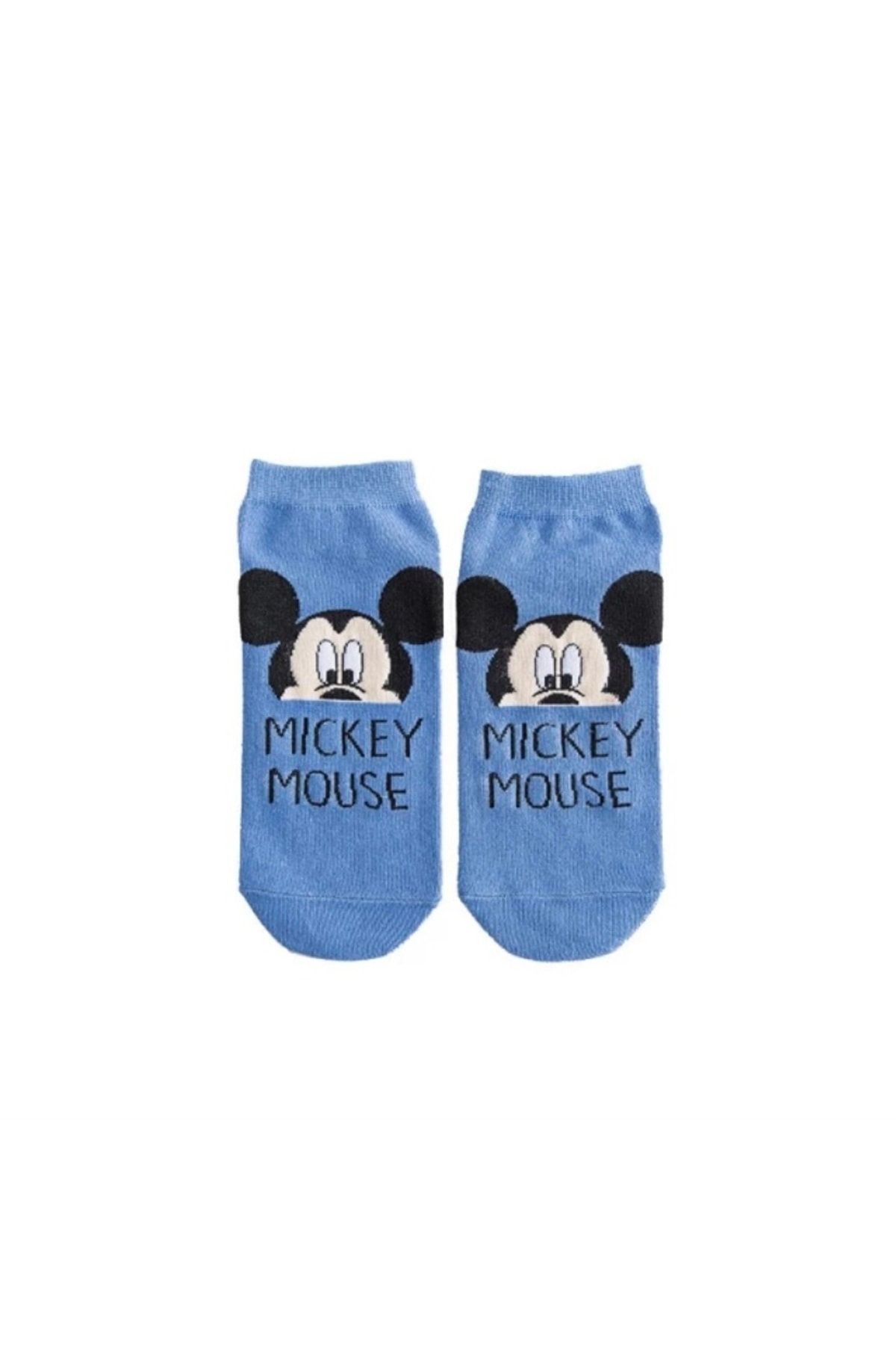 DANS SOCKS Mavi Kadın Sevimli Disney Patik Çorap