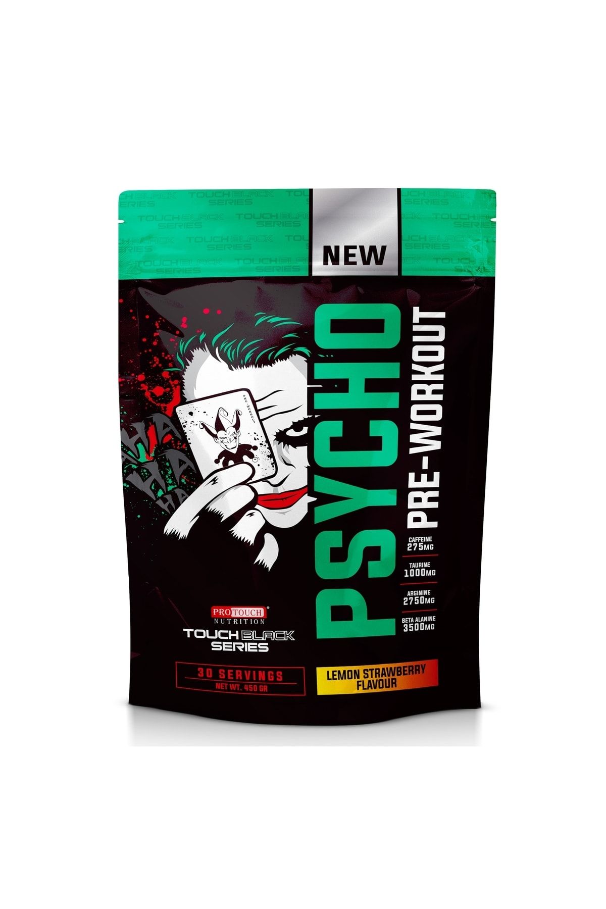 Protouch Nutrition Touch Black Serisi Psycho Prework Out 450 Gr Limon Çilek Aromalı