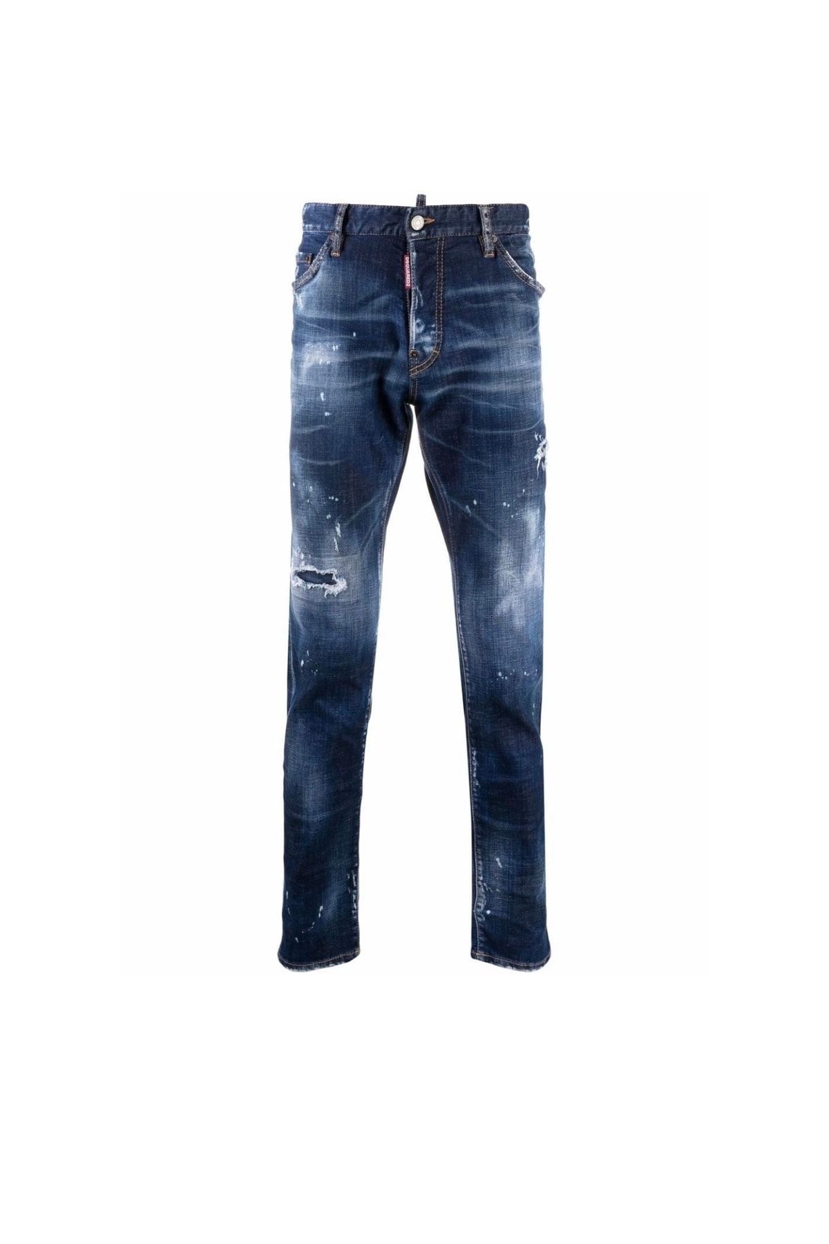 DSquared2 Distressed Straight-leg Jeans