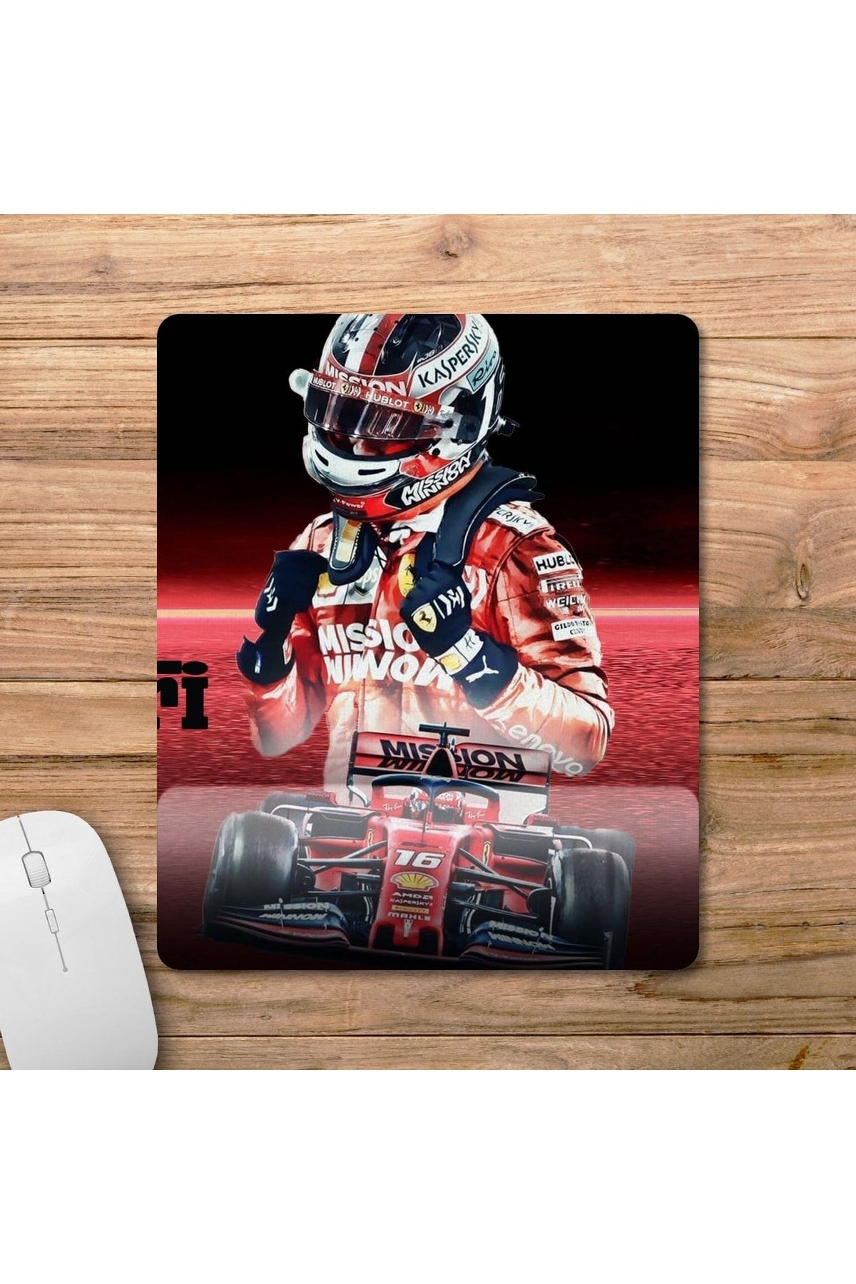 Pixxa Ferrari Charles Leclerc Bilek Destekli Mousepad Model - 2