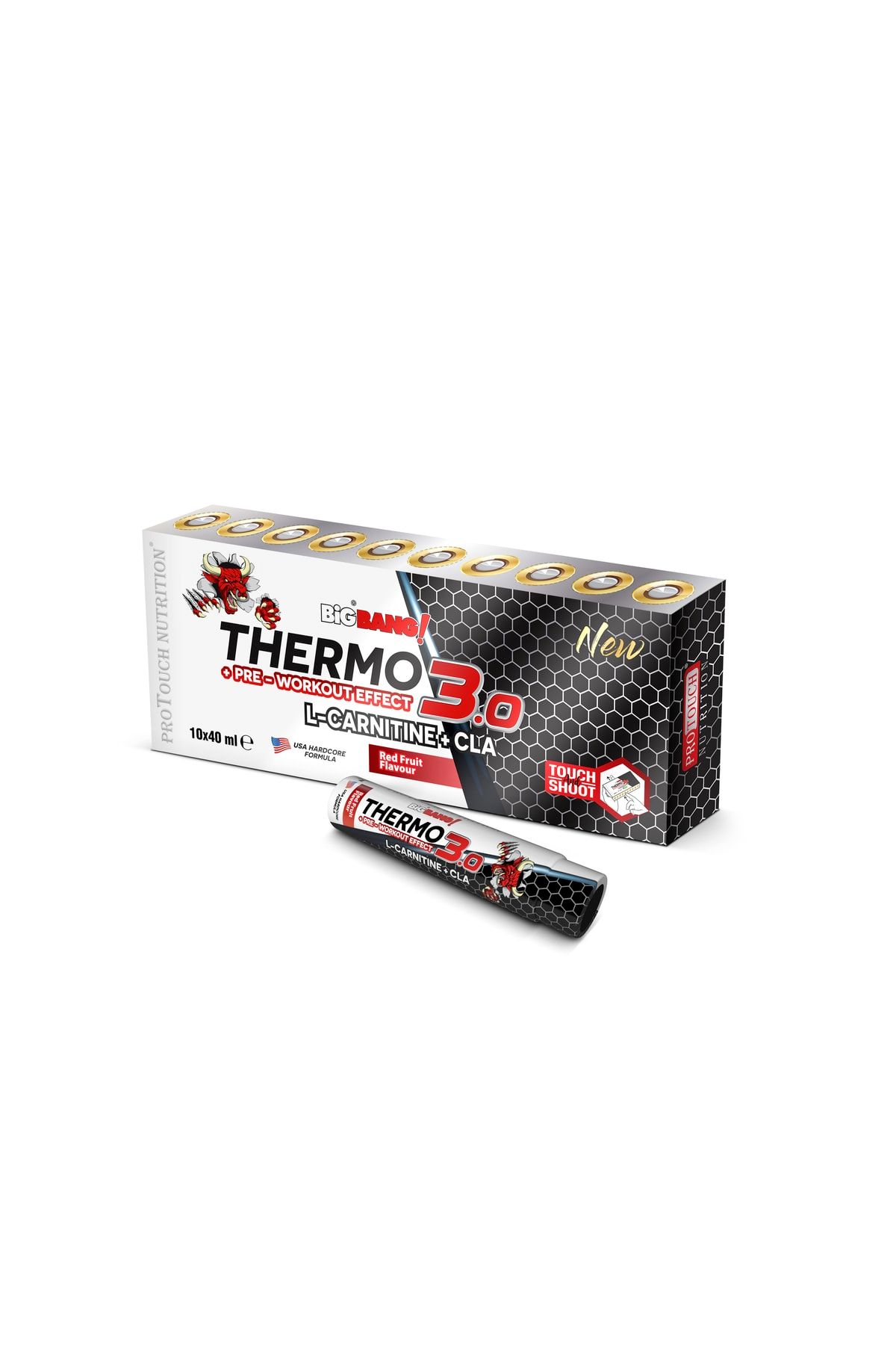 Protouch Nutrition Thermo 3.0 L-carnitine + Cla 10 Ampul Kırmızı Meyve Aromalı