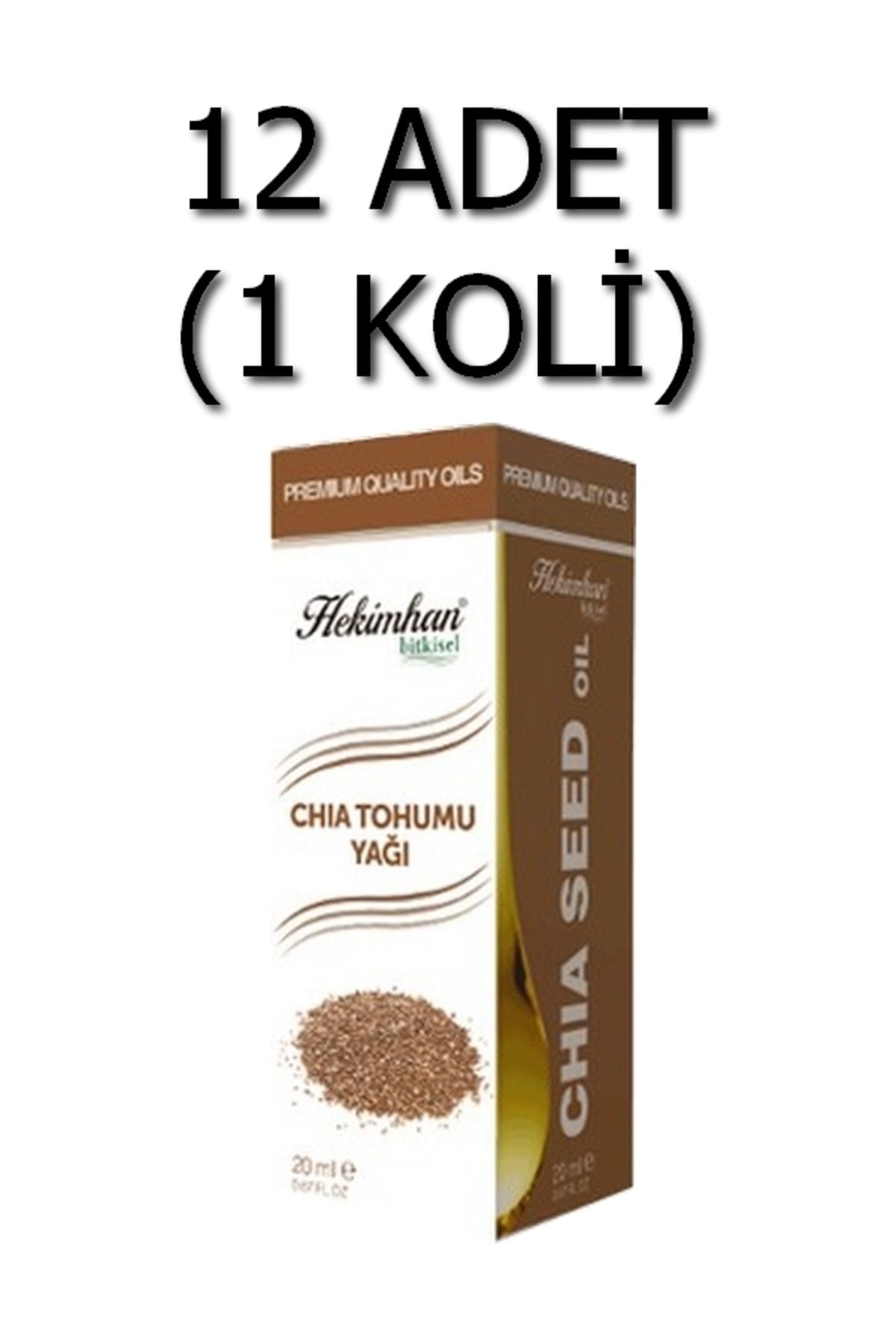 hekimhan bitkisel Chia Tohumu Yağı 20 Ml 12 Adet (1 Koli)