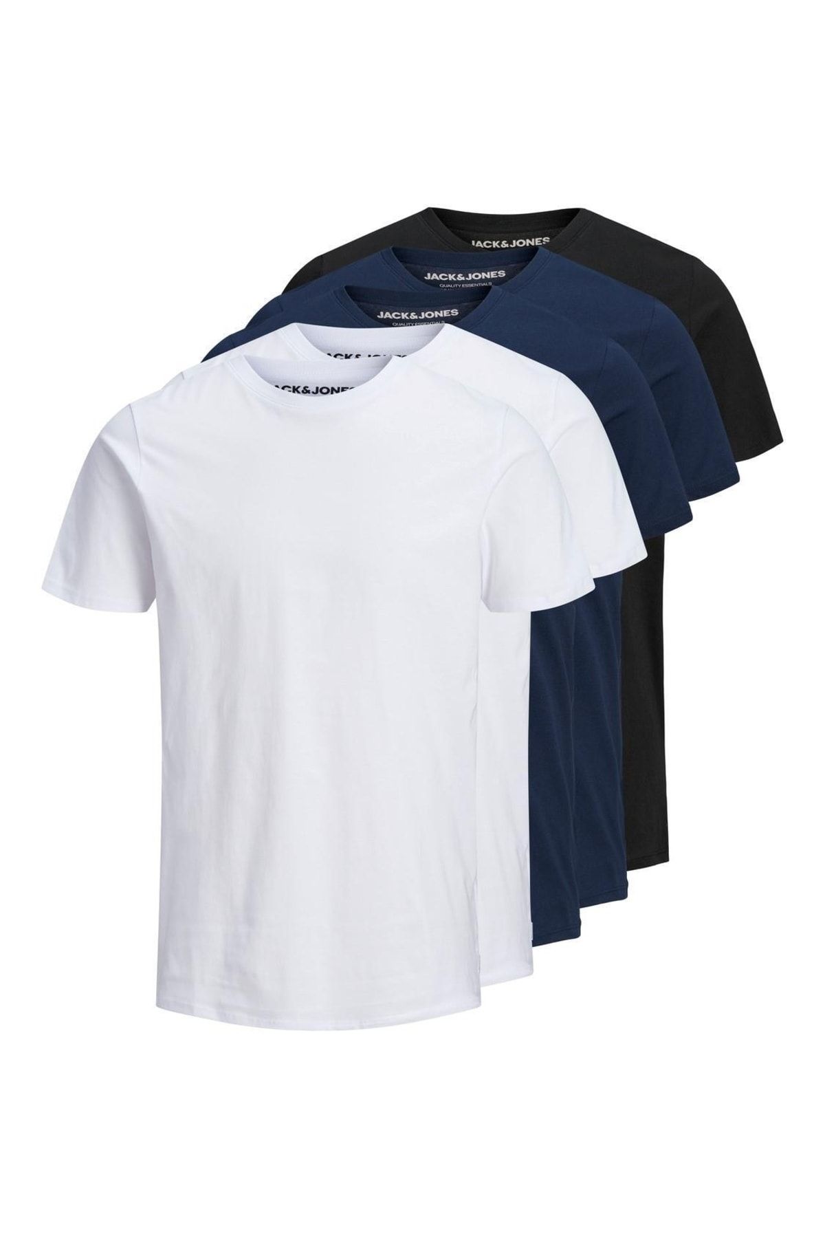 Jack & Jones Erkek 5'li Basic T-shirt - 12191190