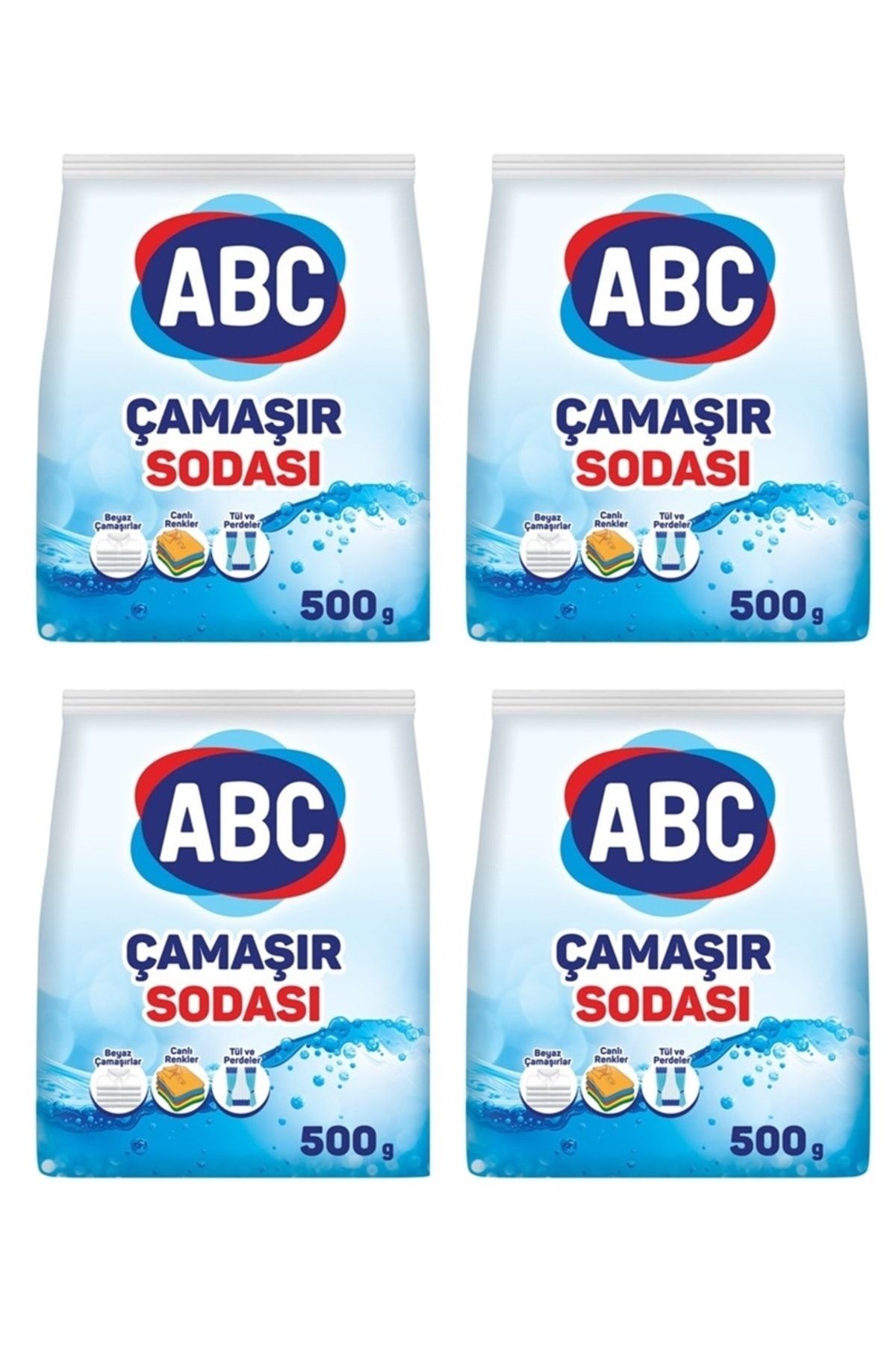 ABC Çamaşır Sodası 500 Gr. 4 Adet