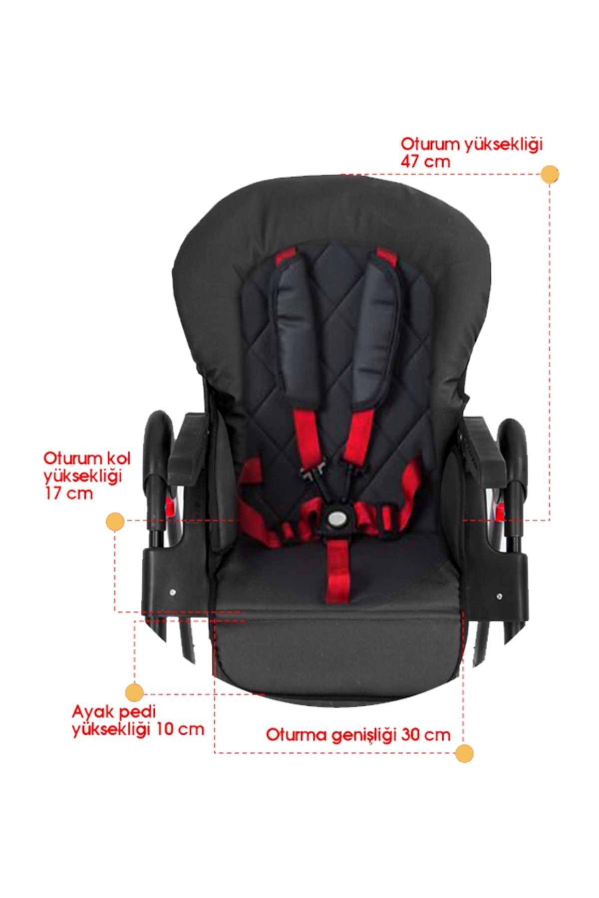 Mama Sandalyesi - Bc 515 Multiflex Katlanır Mama Sandalyesi - Siyah_5