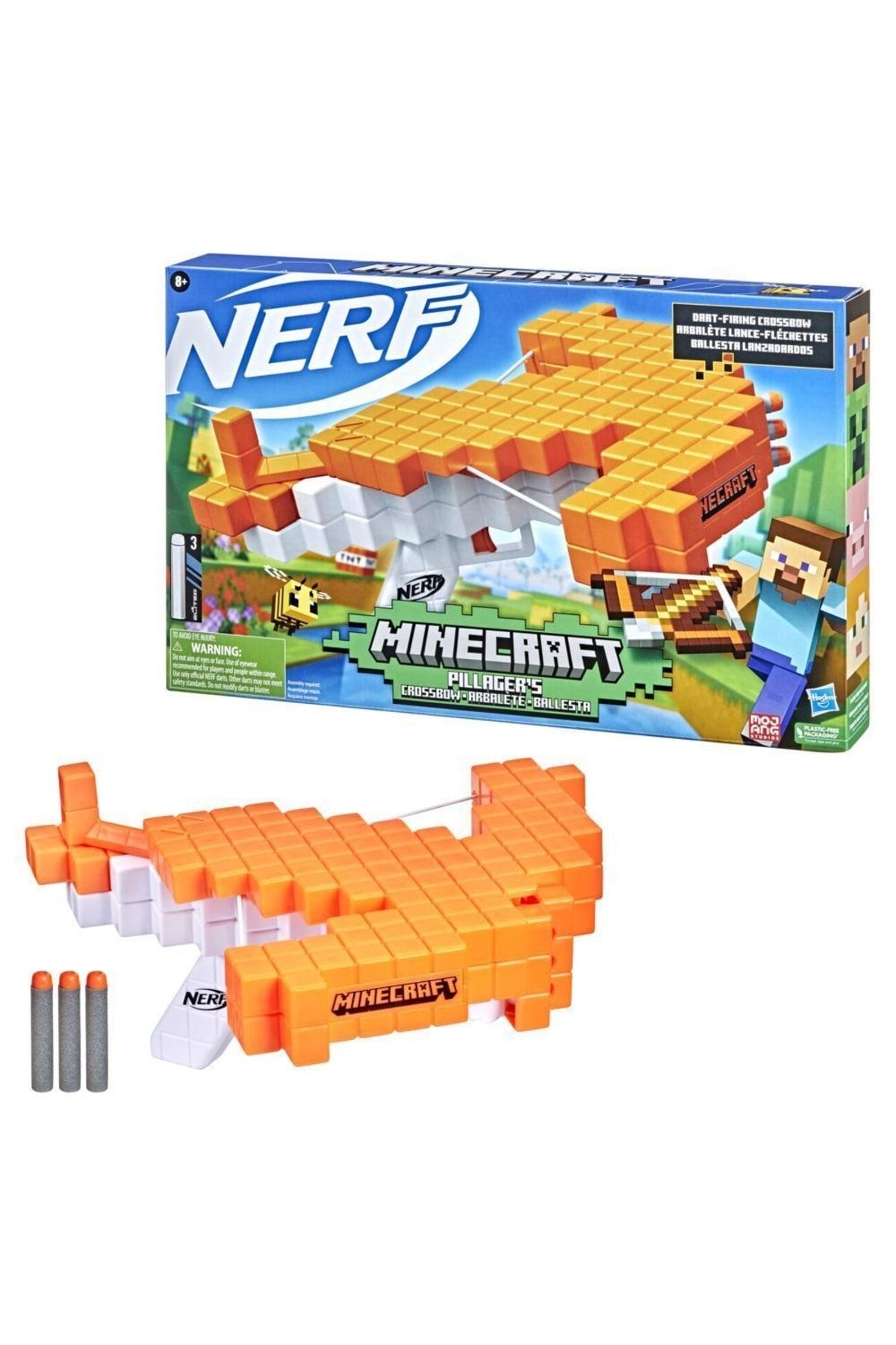 Nerf Hasbro Minecraft Pillager Yaylı Dart Tabanca F4415