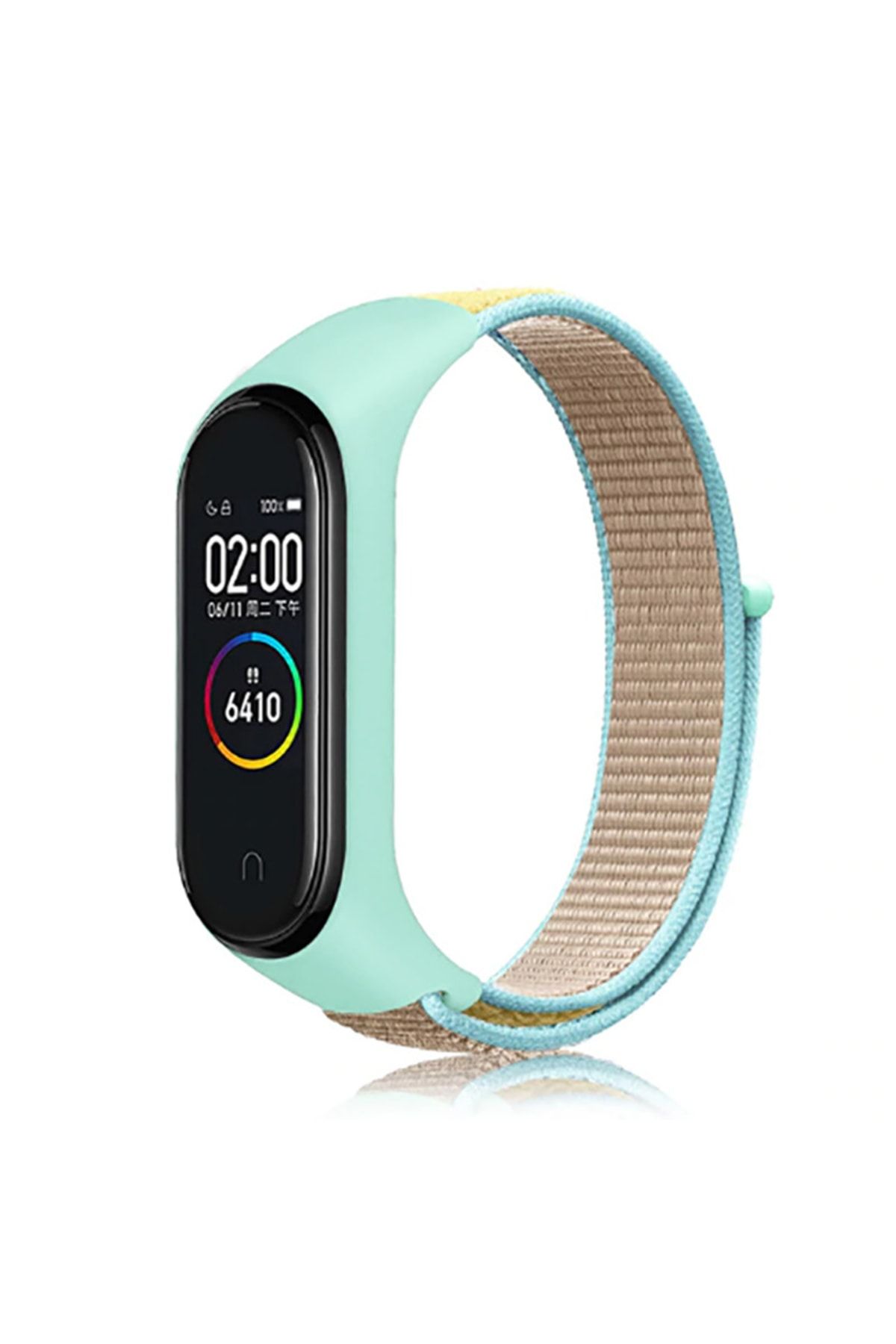 hzrteknoloji Xiaomi Mi Band 3 Için Uyumlu Krd-03 Hasır Kordon Akıllı Saat Bileklik Kayışı Kordonu