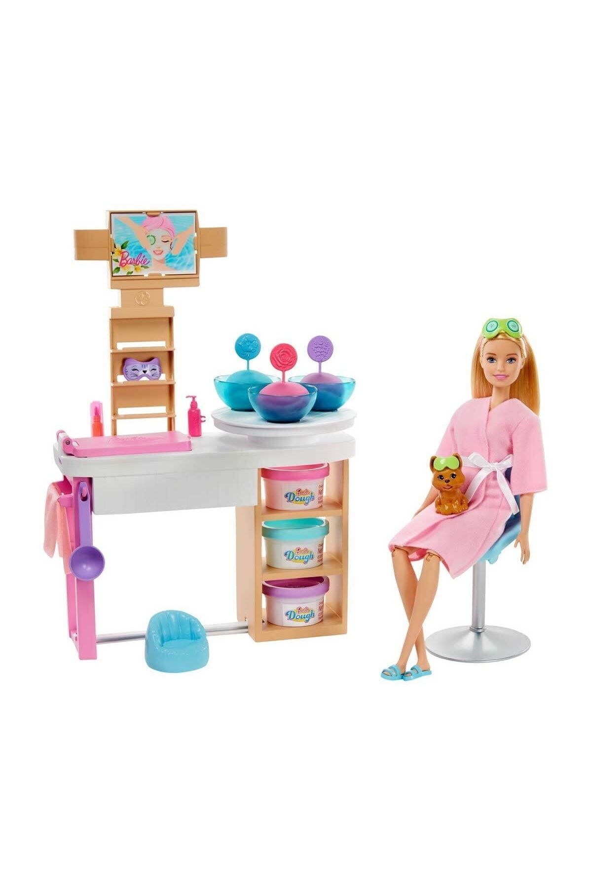Mattel Gjr84 Barbie Yüz Bakımı Yapıyor Oyun Seti /barbie Wellness