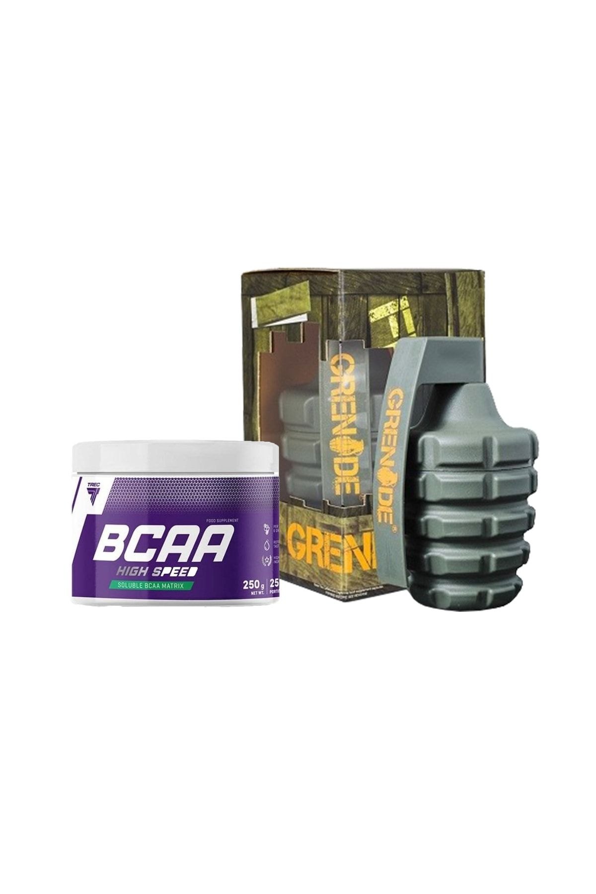 GRENADE NUTRITION Grenade Thermo Detonator 100 Kapsül + Trec Bcaa High Speed 250 Gr Limon