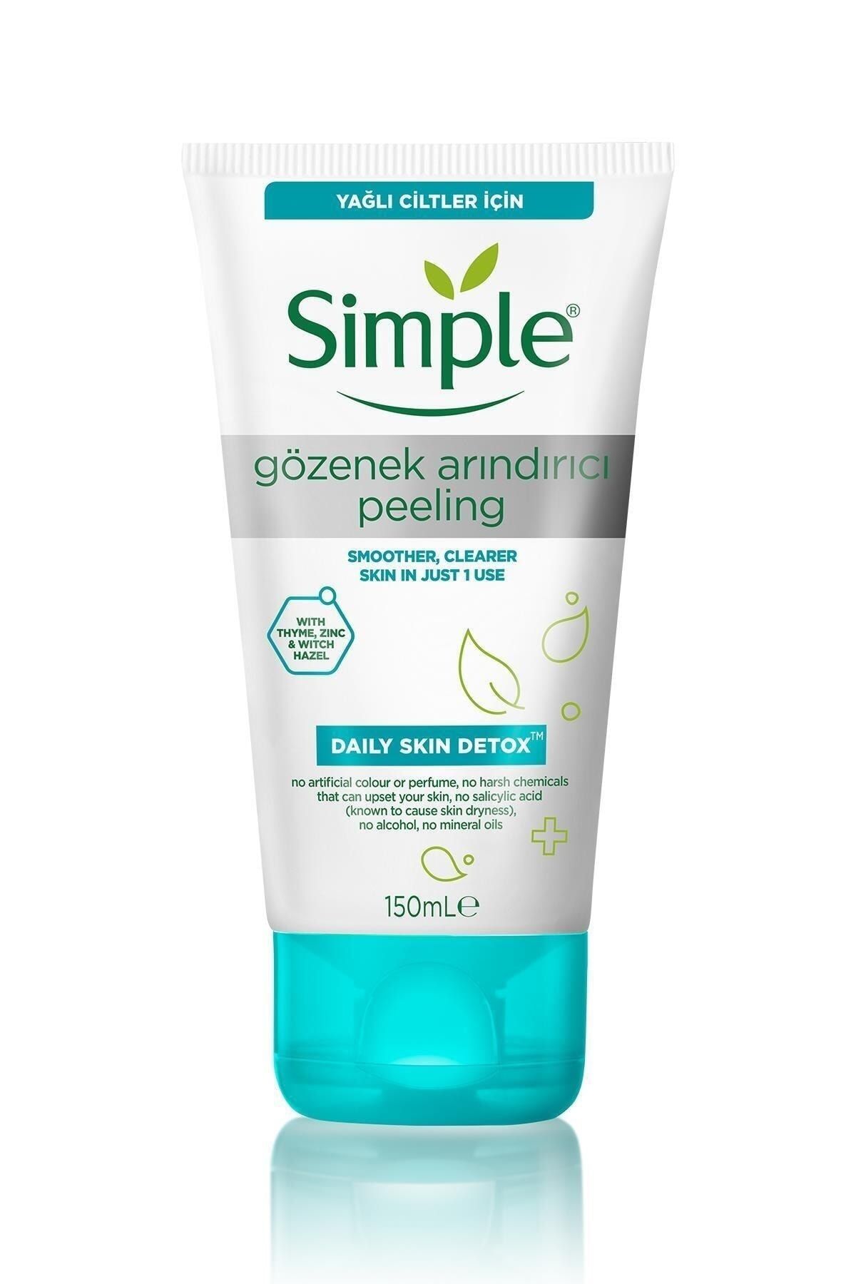 Simple Daily Skin Detox Yağlı Ciltler Için Vitamin B3 Içeren Gözenek Arındırıcı Peeling 150 ml