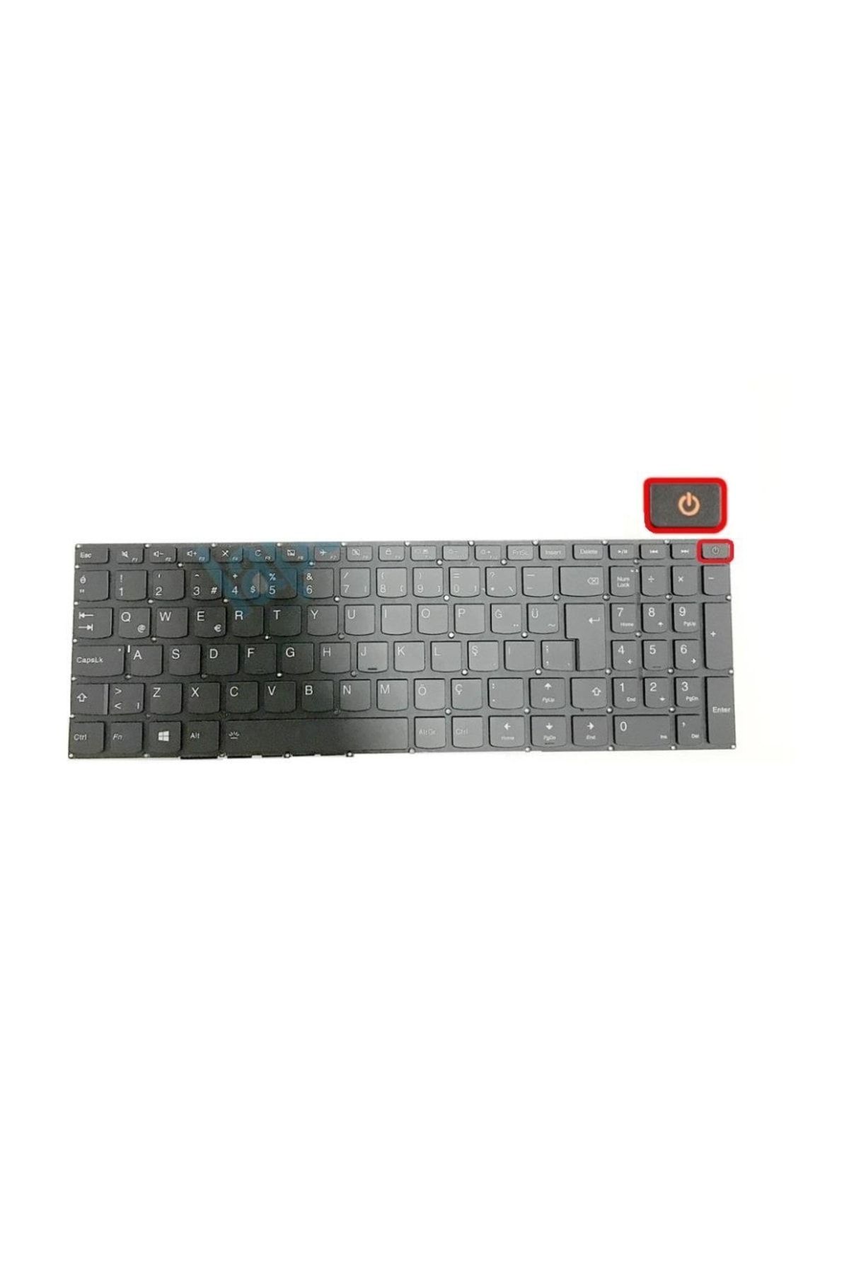 LENOVO Ip110, Ip110-15ıbr, 110-15 Notebook Klavye (siyah Tr) Power Tuşlu