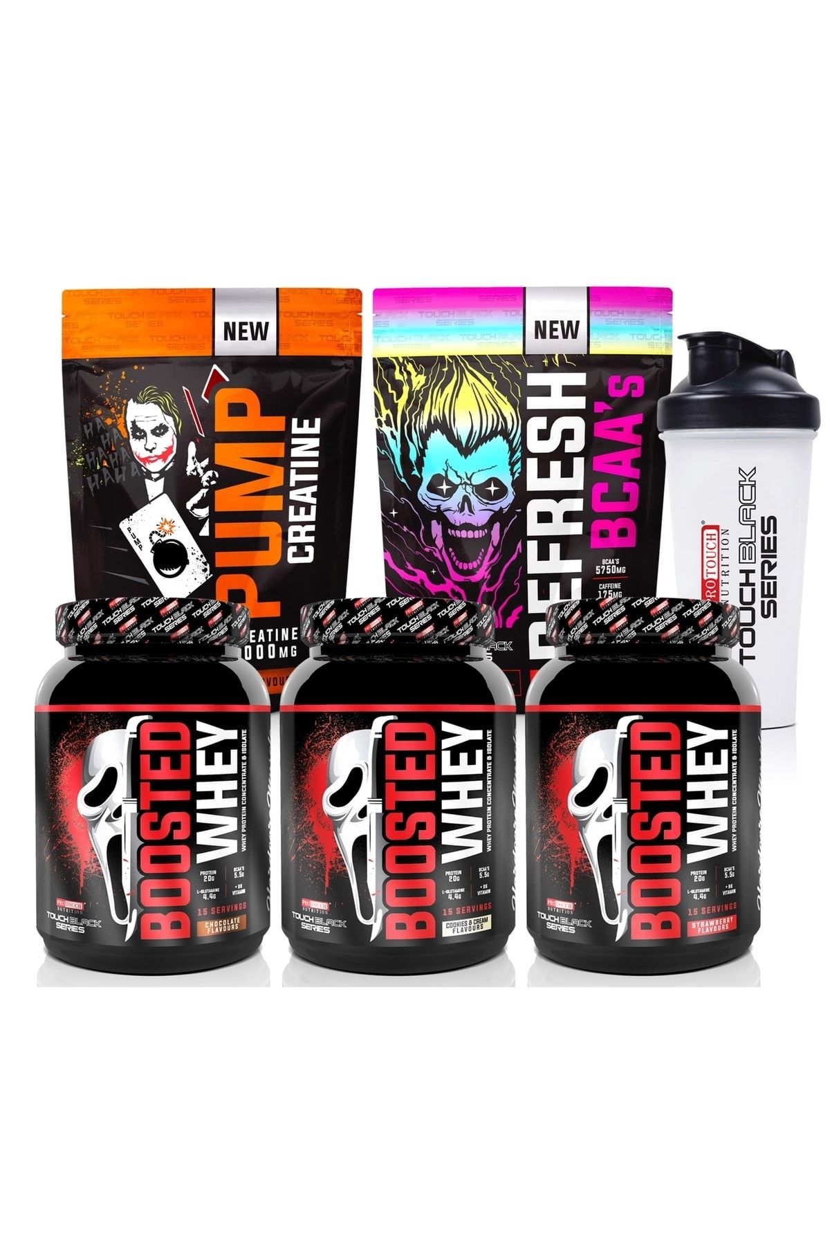 Protouch Nutrition Touch Black Kas Kombinasyonu 3'lü Protein Seti 2