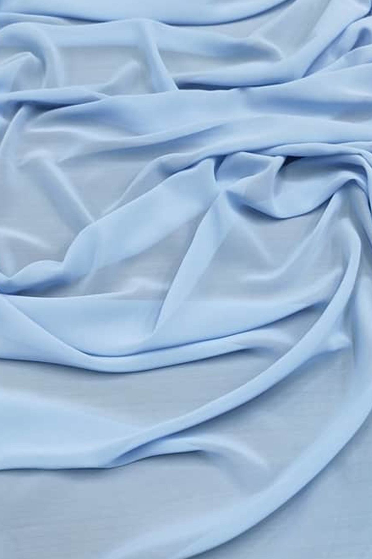Kumaşını Seç Bebe Mavisi Multi Şifon Kumaş 4 Metre