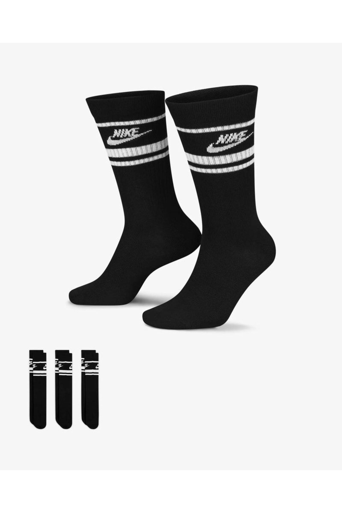 Nike U Nk Nsw Everday Essentıal 3'lü Siyah Spor Çorap Dx5089-010