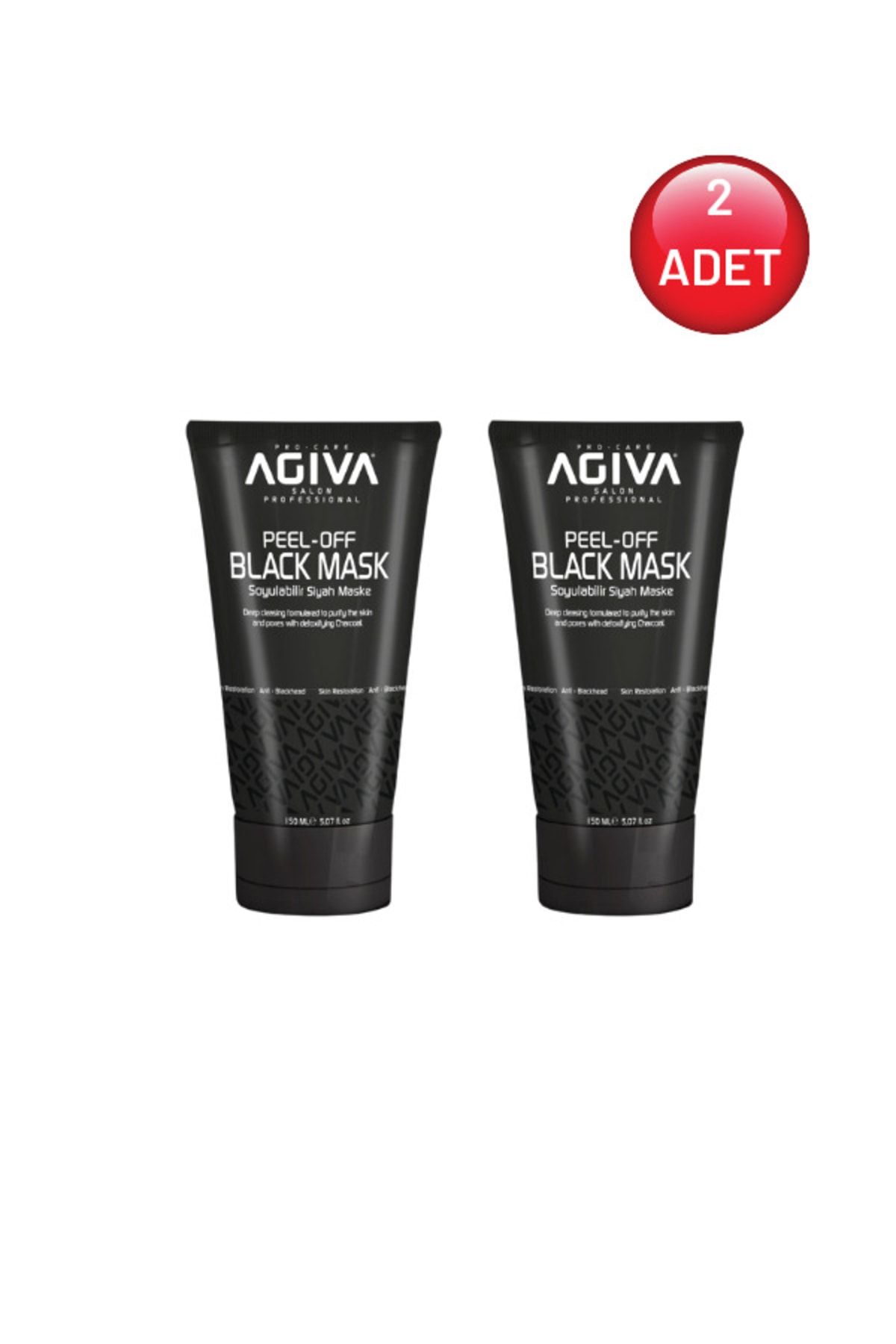 Agiva Soyulabilir 150 ml Siyah Maske/black Mask/2 Adet