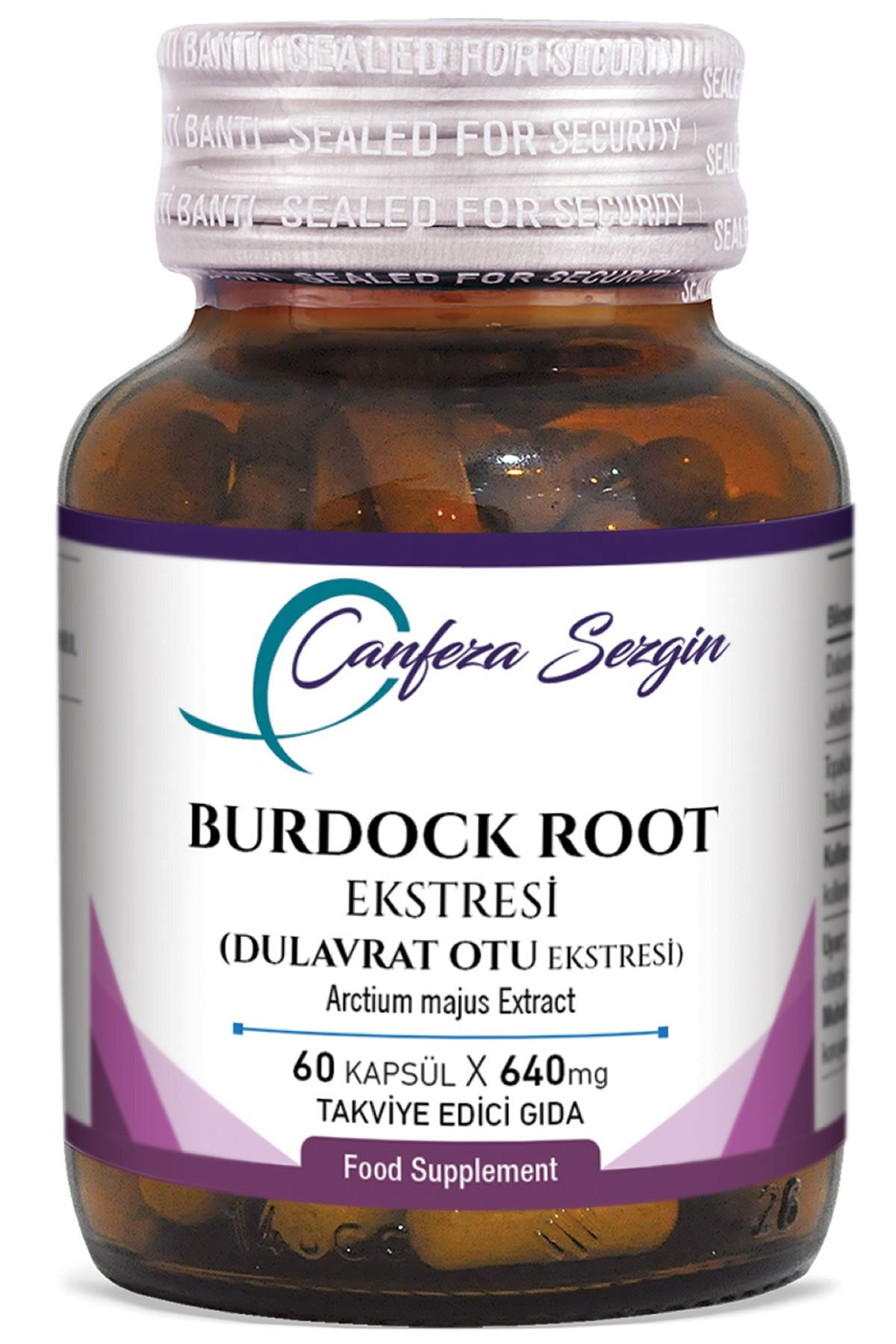 Canfeza Sezgin Burdock Root (Dulavrat Otu) Ekstresi 60 Kapsül