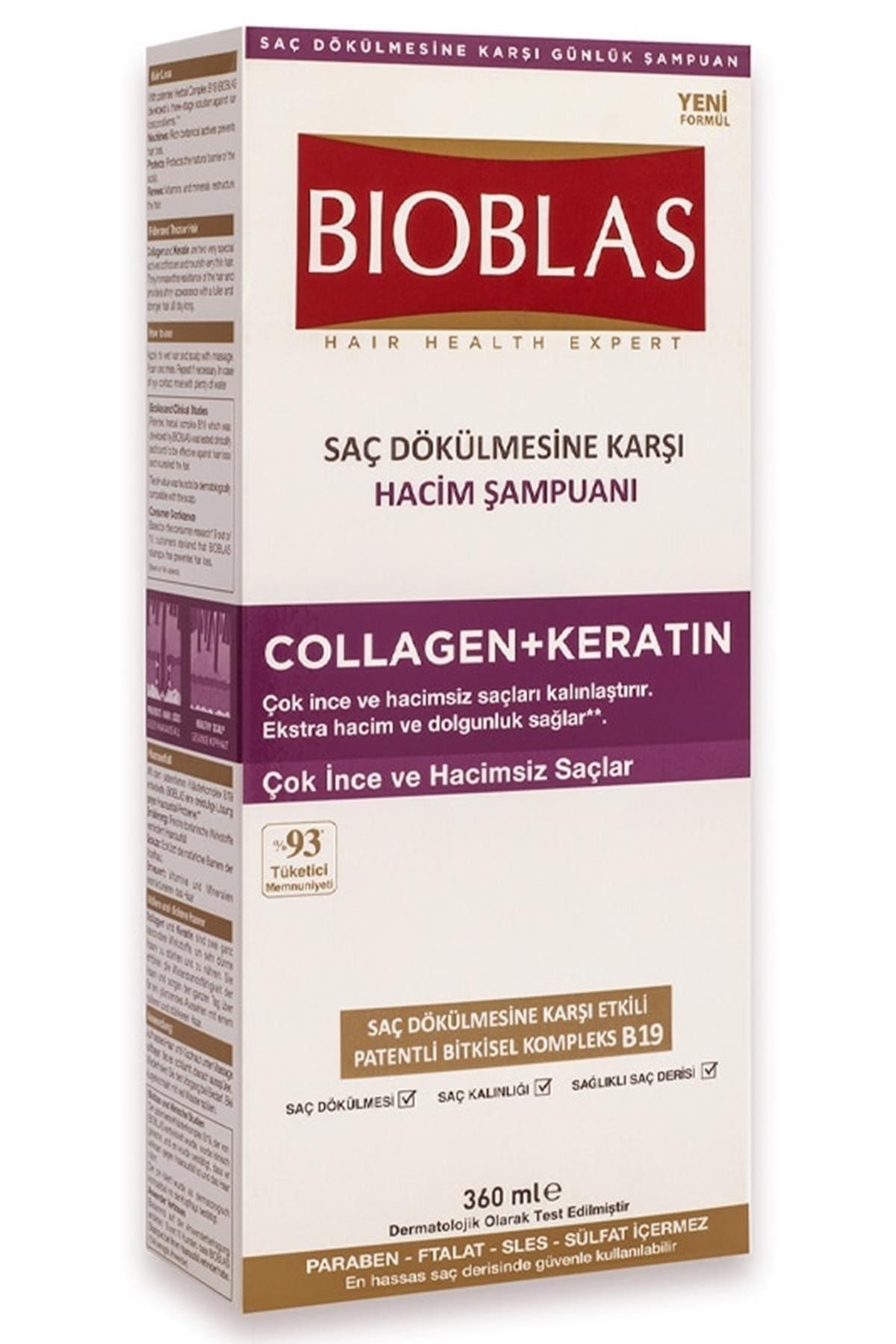 Bioblas Kolajen + Keratin Şampuan 360 ml