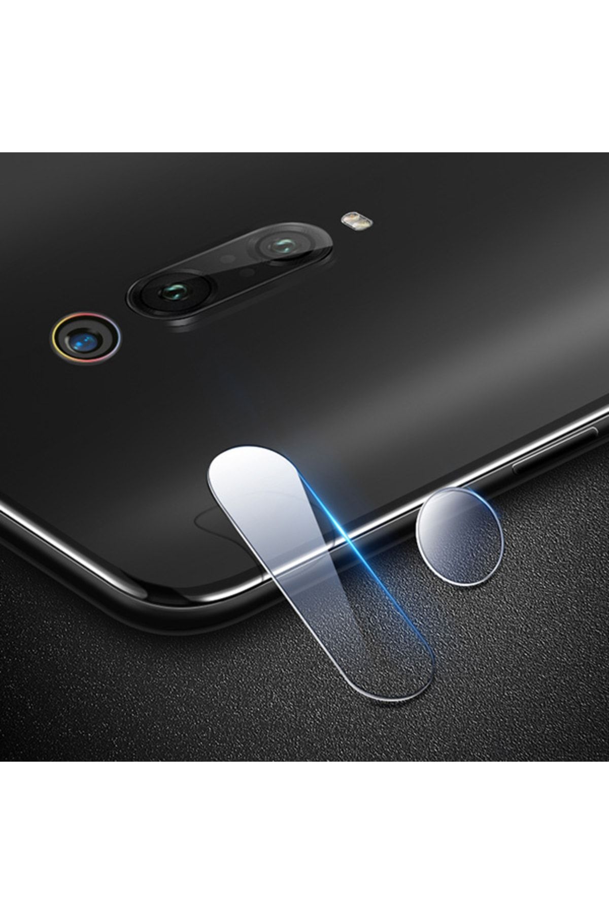 Ally Mobile Xiaomi Redmi K20-k20pro-mi 9t-mi 9tpro Yüksek Çözünürlüklü Kamera Lens Koruma Camı Şeffaf