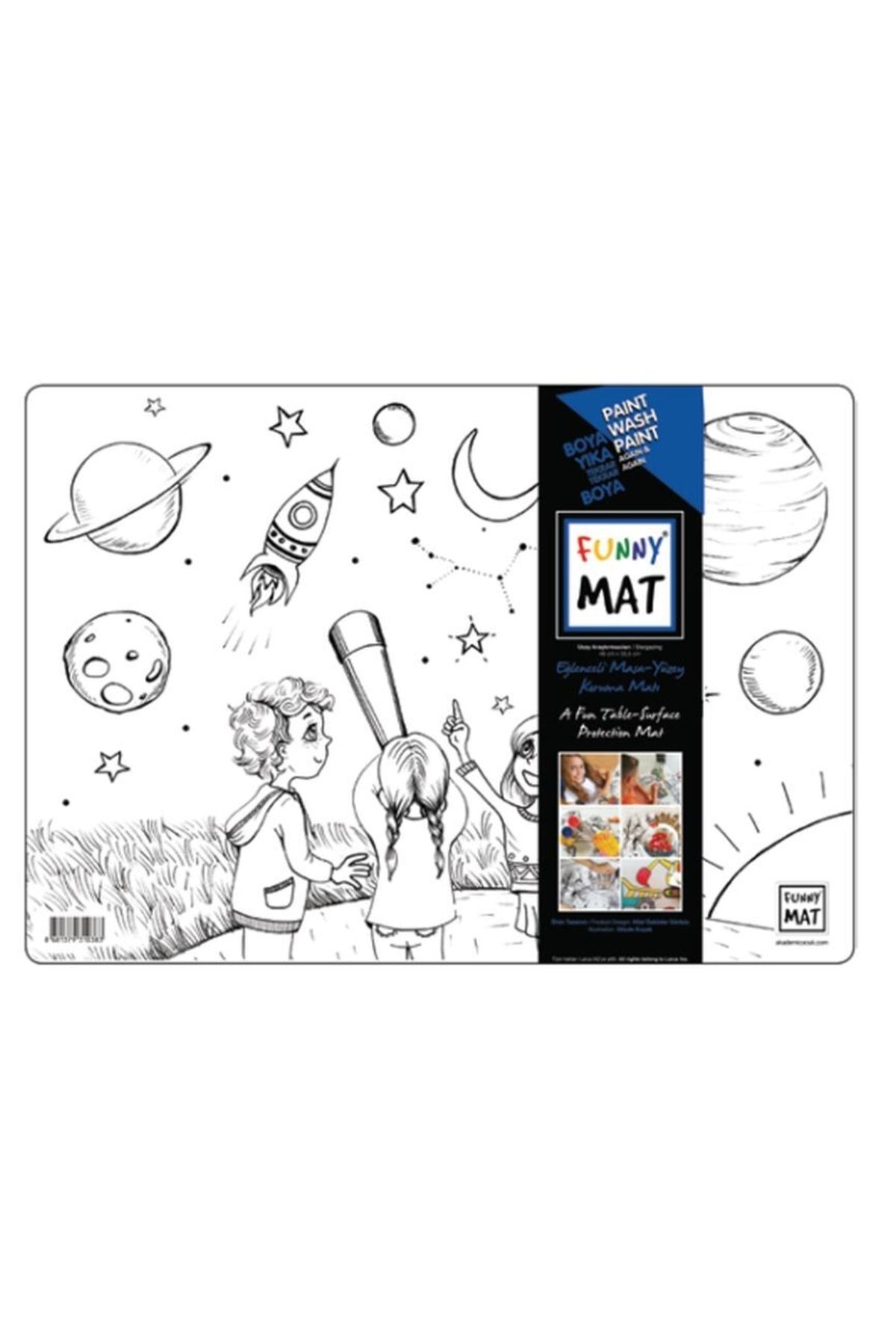 Akademi Çocuk Funny Mat- Uzay Araştırmacıları - 33,5x48cm Kitabı Esinti