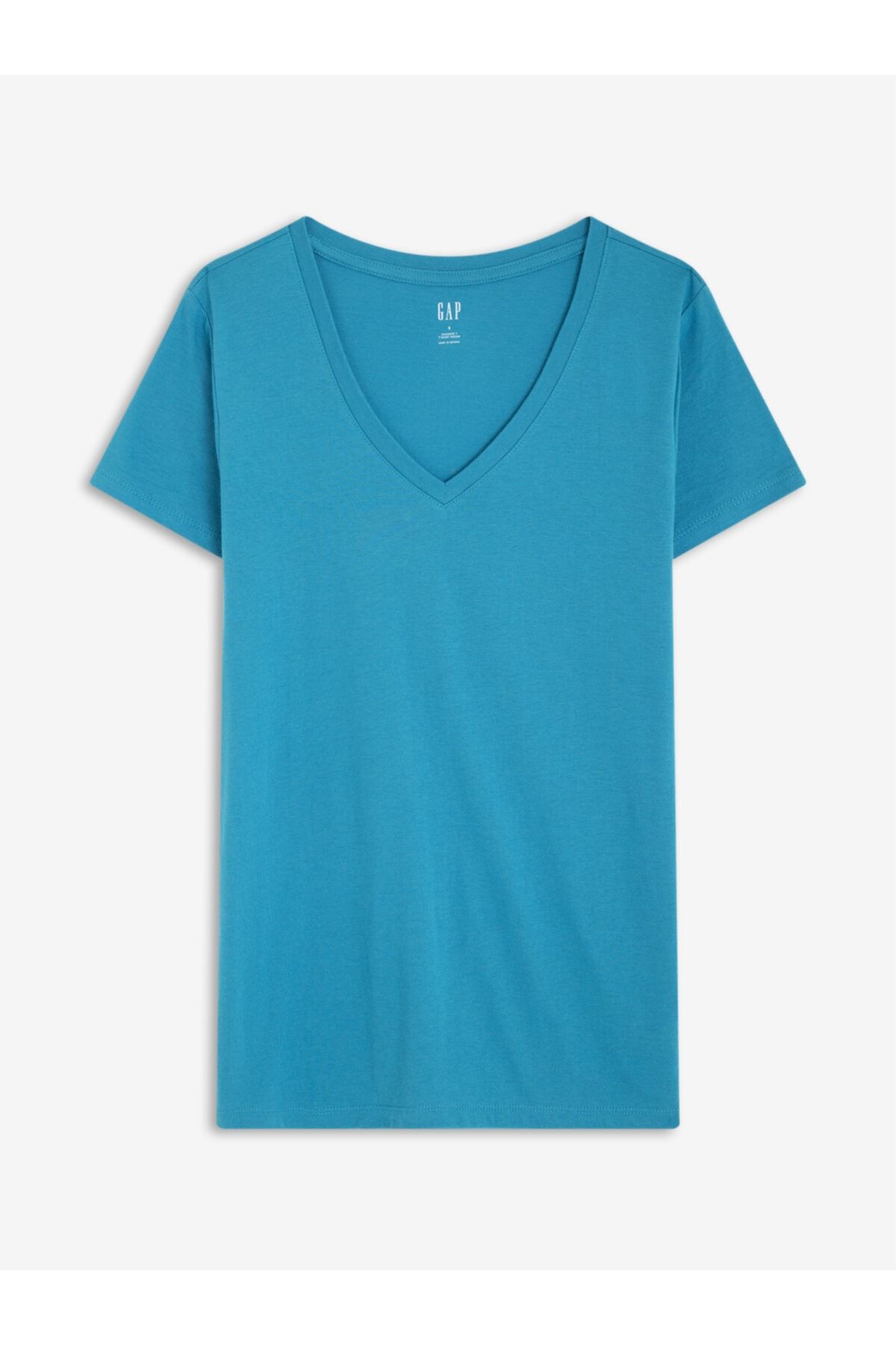 GAP Kadın Mavi Favorite V Yaka T-shirt