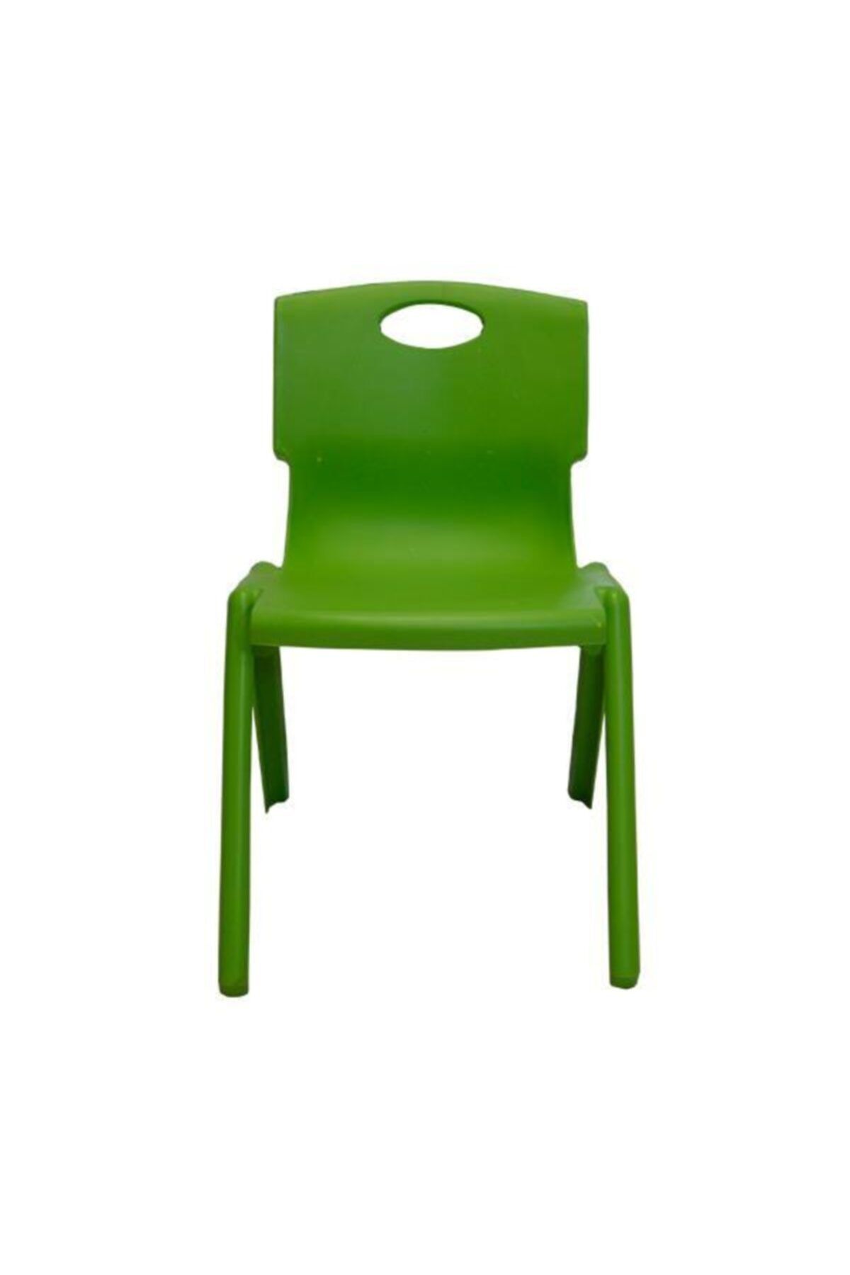 Temel Yeşil Kırılmaz Çocuk Sandalyesi - Kreş Ve Anaokulu Sandalyesi 1 Adet