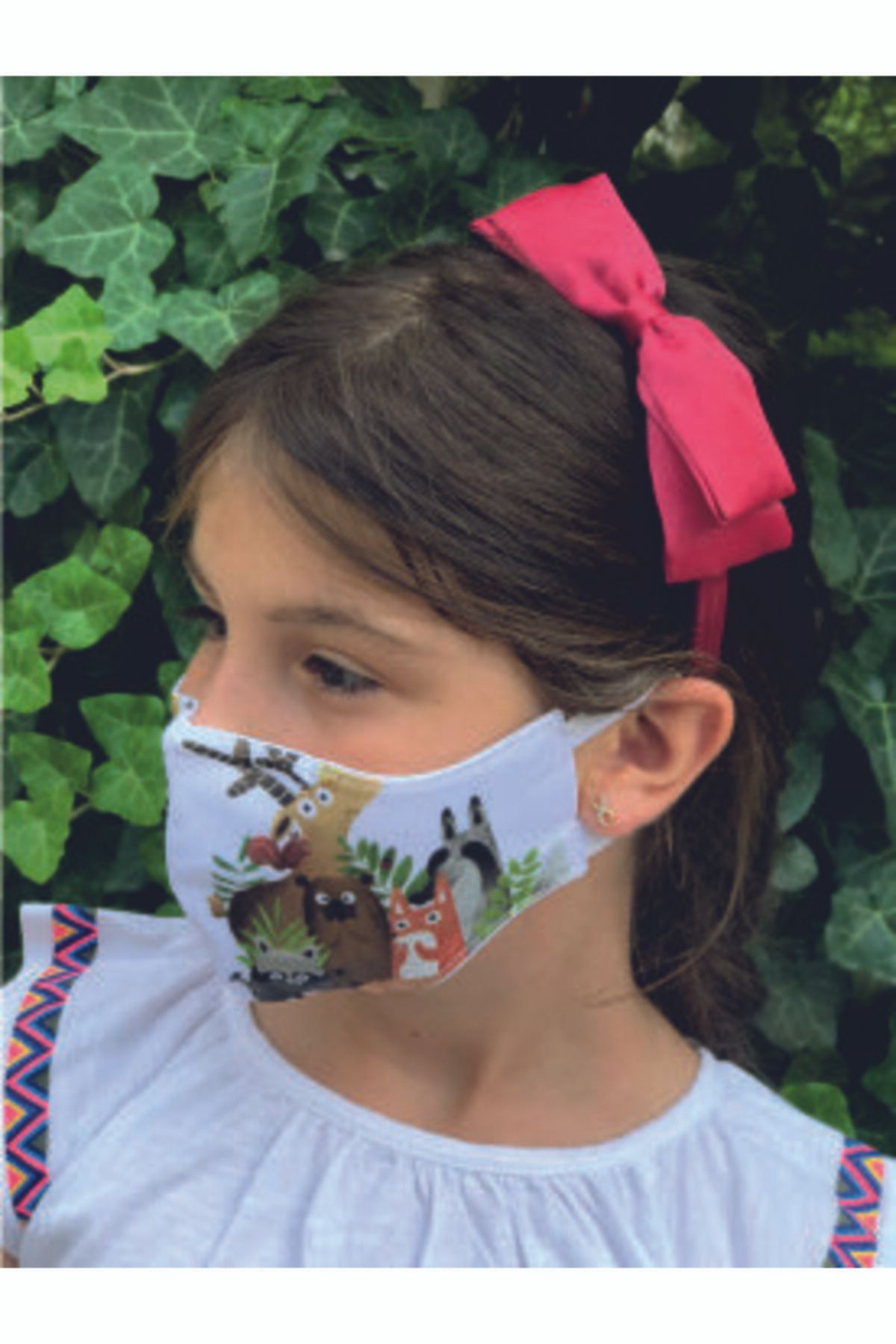Kiki's Design Zoo Yıkanabilir Tasarım Çocuk Maskesi "çift Katlı"