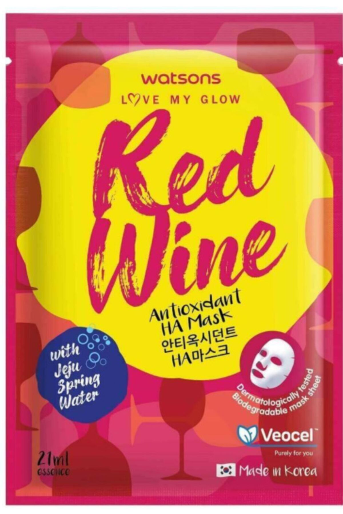 Watsons Red Wine Ha Antioksidan Kağıt Maske